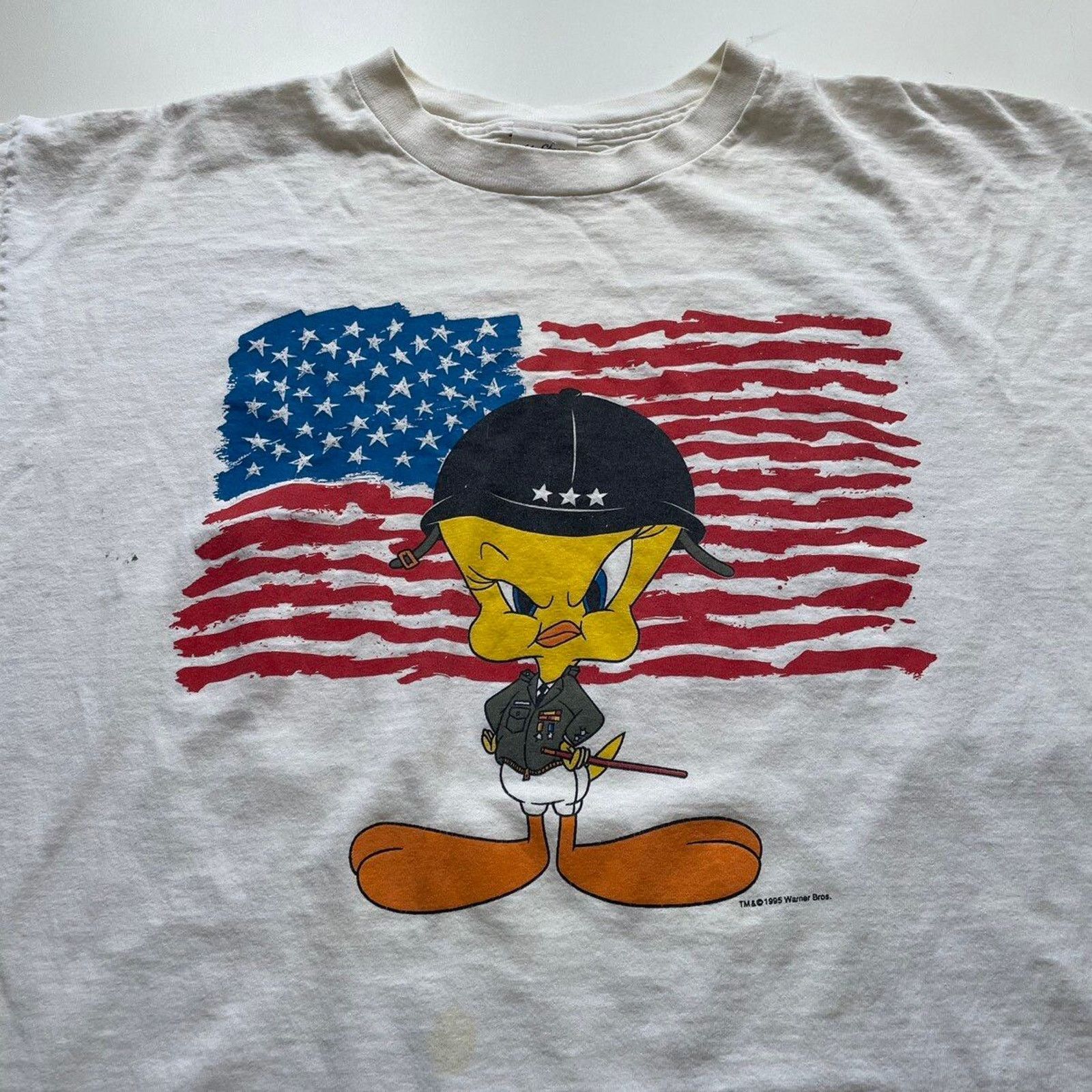 Vintage × Warner Bros Vintage 90s Tweety Bird Warner Bros T Shirt XL Made In USA Size US XL / EU 56 / 4 - 2 Thumbnail