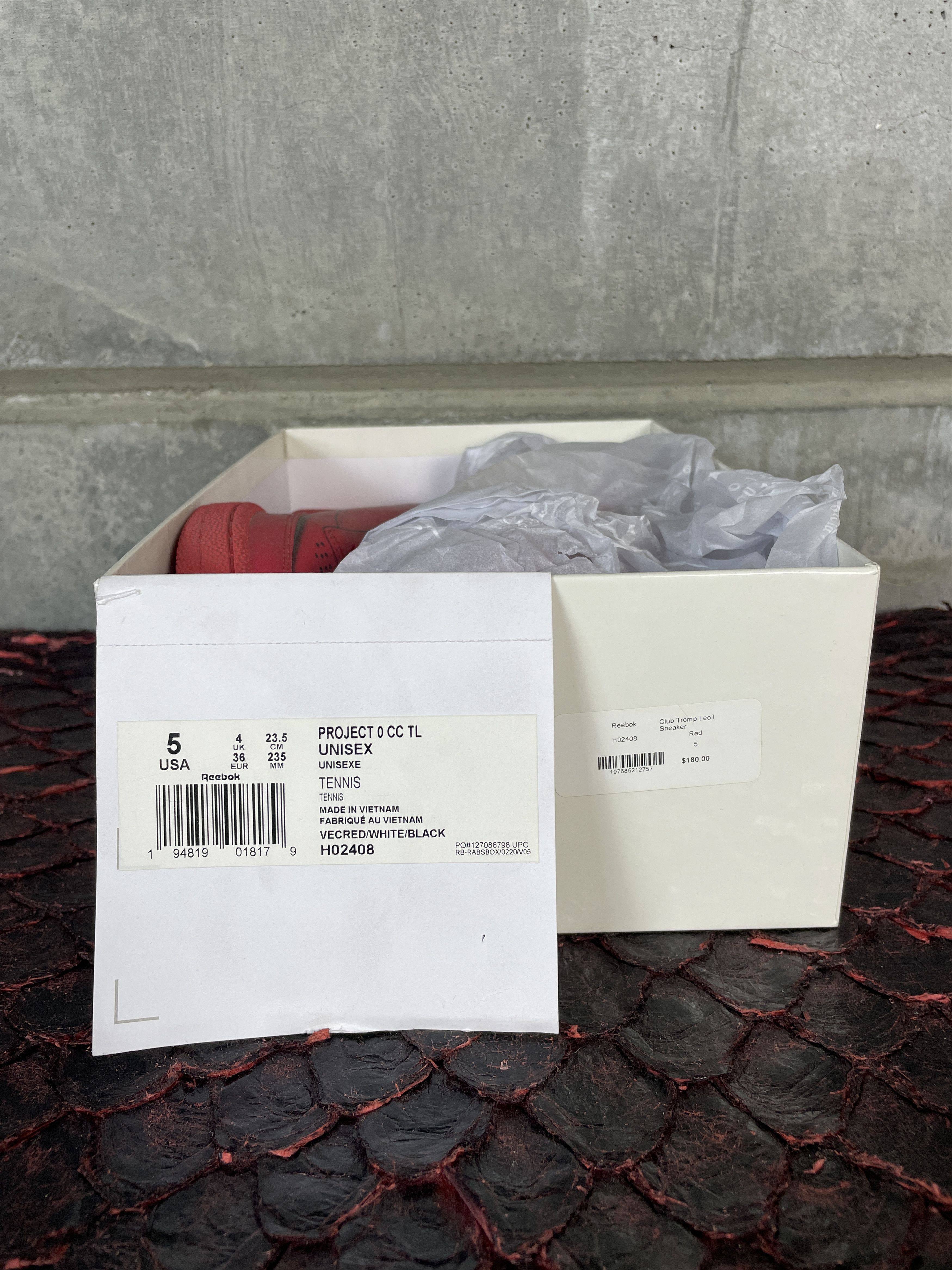 Maison Margiela × Reebok REEBOK X MAISON MARGIELA PROJECT 0 CC TL RED Size US 5 / EU 37 - 7 Thumbnail