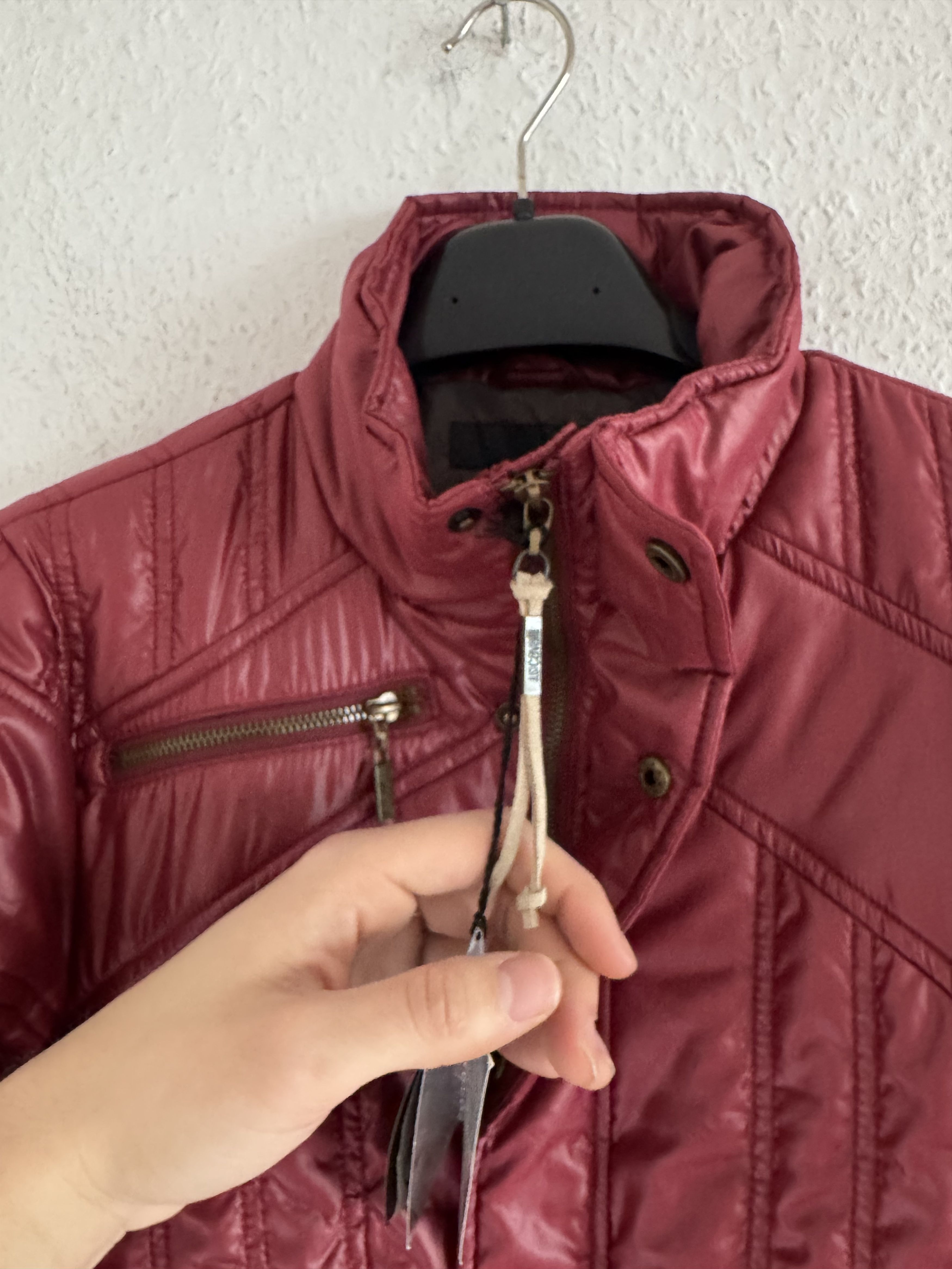 Just Cavalli Glossy Red Down Style Puffer Jacket Size US S / EU 44-46 / 1 - 3 Thumbnail