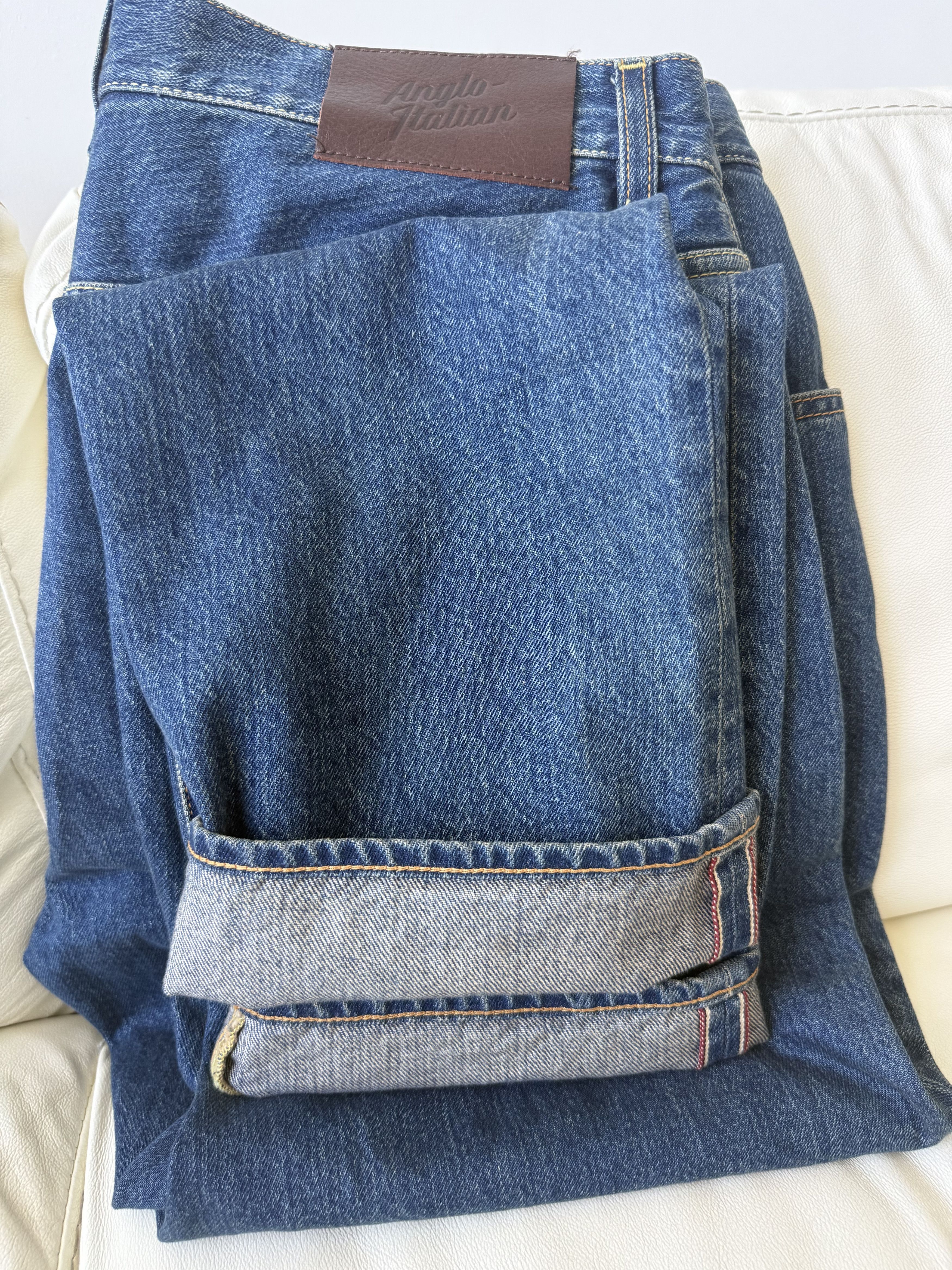Anglo-Italian Anglo-Italian Denim Dark Wash Mk. I Size US 35 - 8 Thumbnail