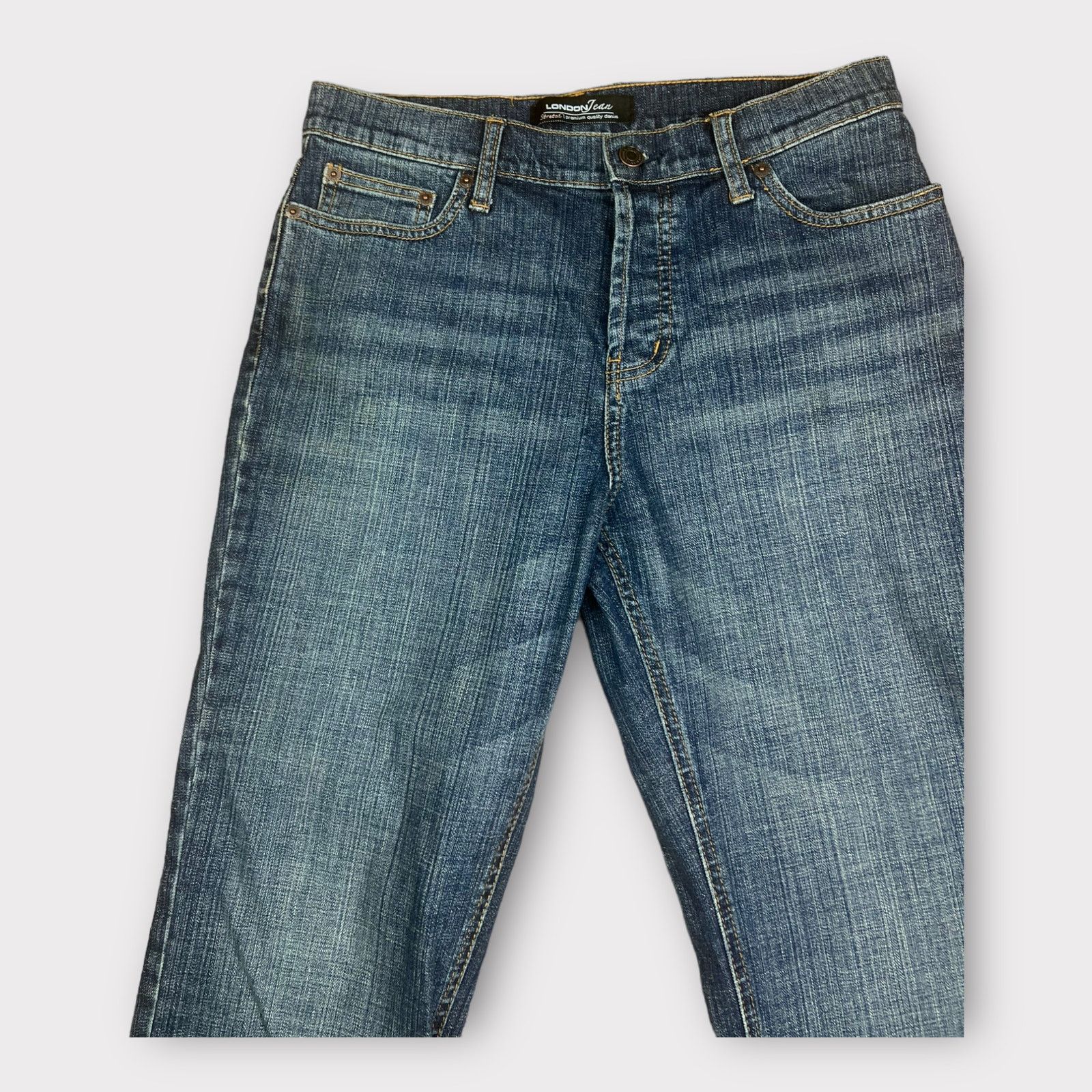 Vintage London Jeans | Vintage 90s Straight Mid Rise 5 Pockets | 8 Size 30" / US 8 / IT 44 - 3 Thumbnail