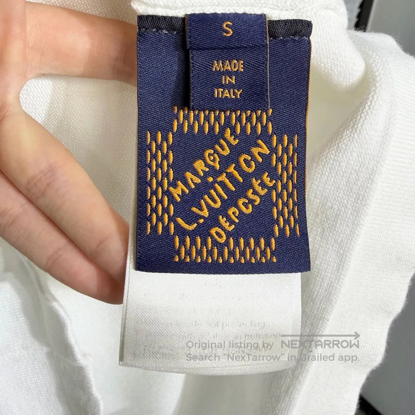 Louis Vuitton Louis Vuitton White Knit Short Sleeve S. Size US S / EU 44-46 / 1 - 4 Thumbnail