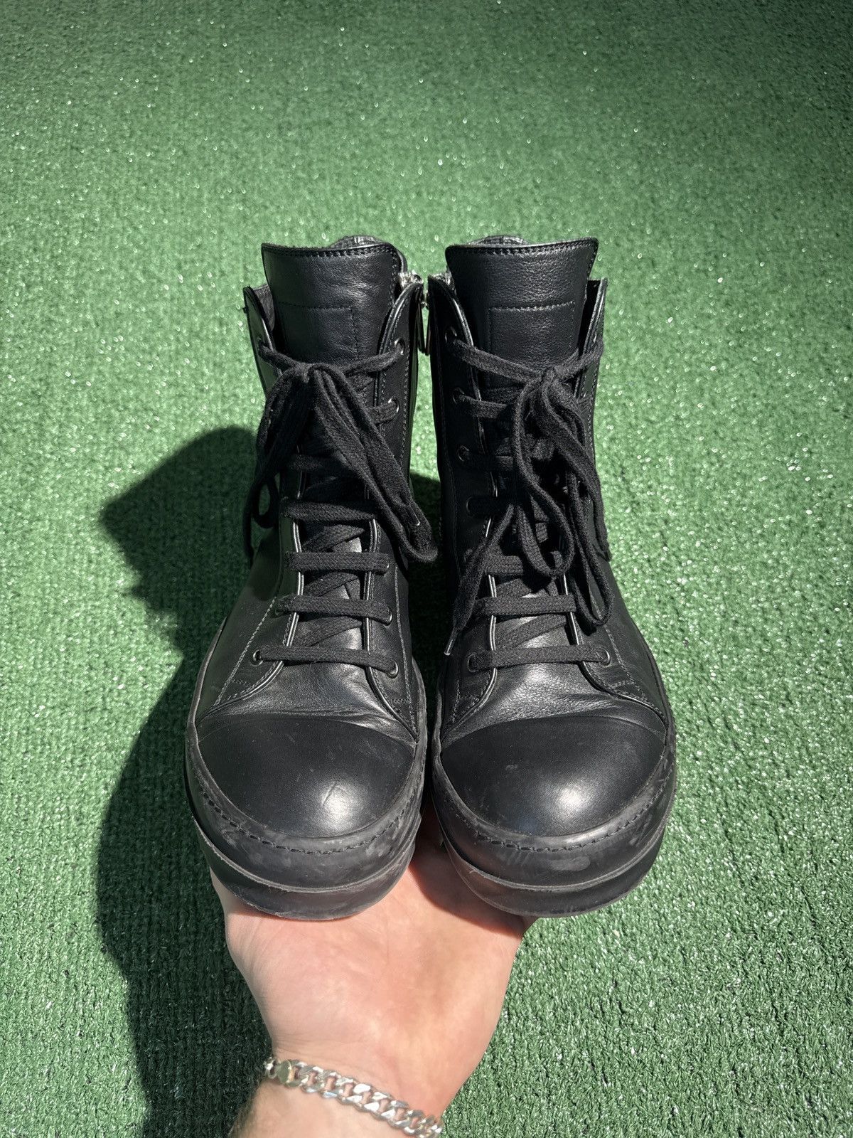 Rick Owens Rick Owens Ramones Black Leather Size 42 Size US 9 / EU 42 - 2 Thumbnail