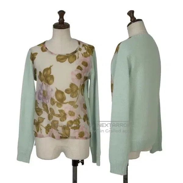 Comme des Garcons Comme Des Garcons size F Green retro sweater top Size S / US 4 / IT 40 - 1 Thumbnail