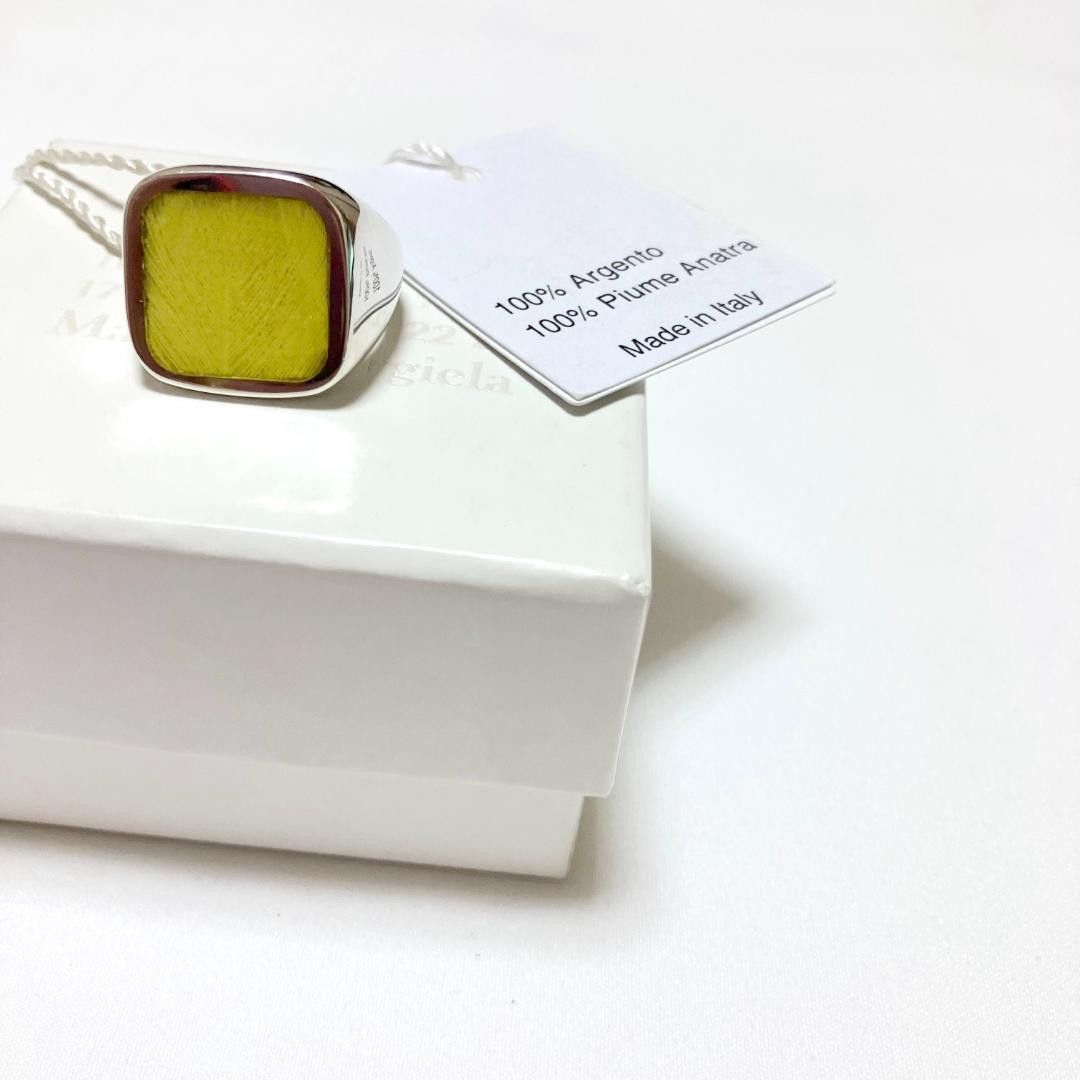 Maison Margiela .925 Yellow Stone Signet Ring Size ONE SIZE - 3 Thumbnail