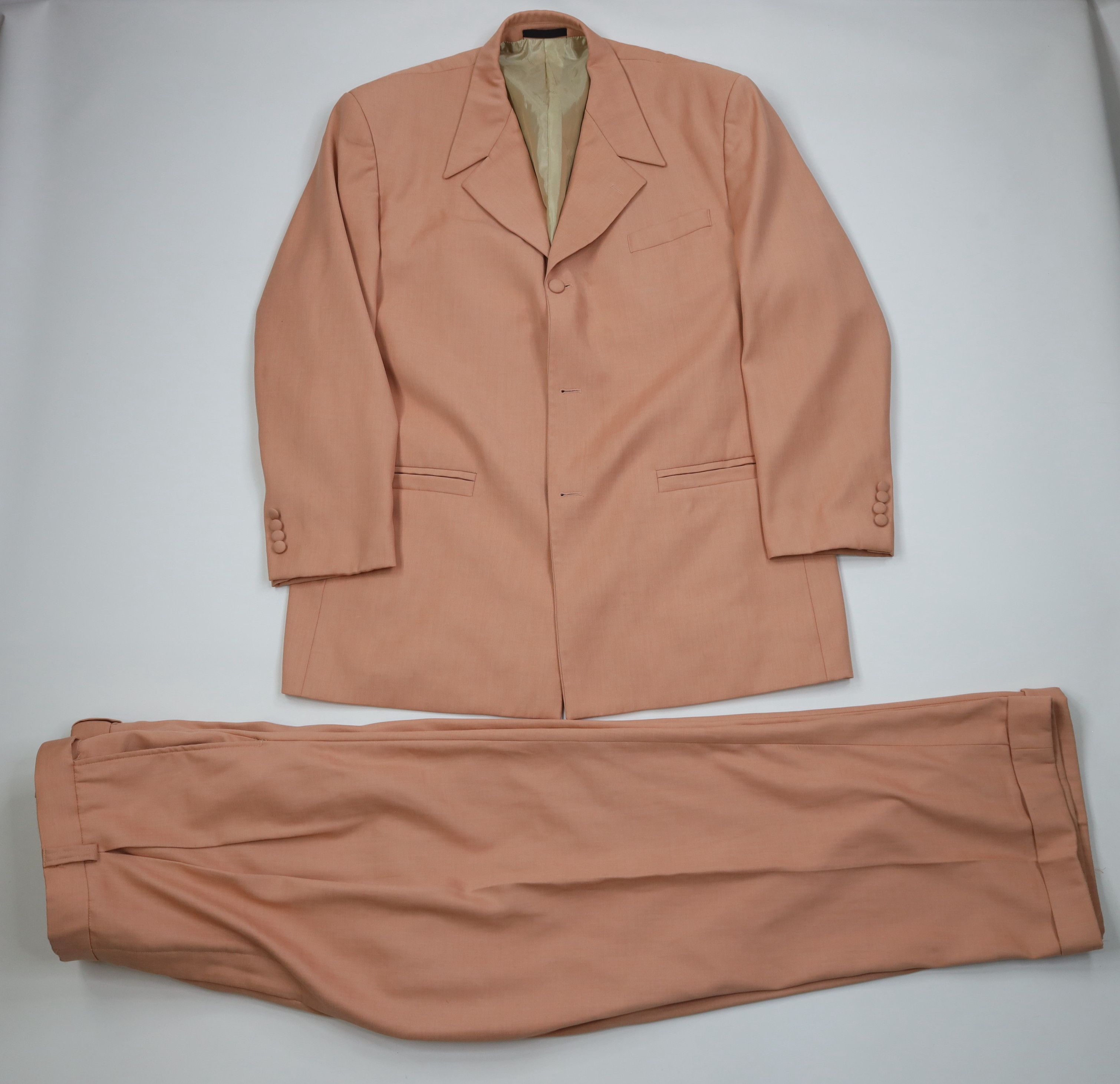 Vintage Vintage 90s Streetwear 2 Piece Rayon Gabardine Suit Size 46R - 1 Thumbnail
