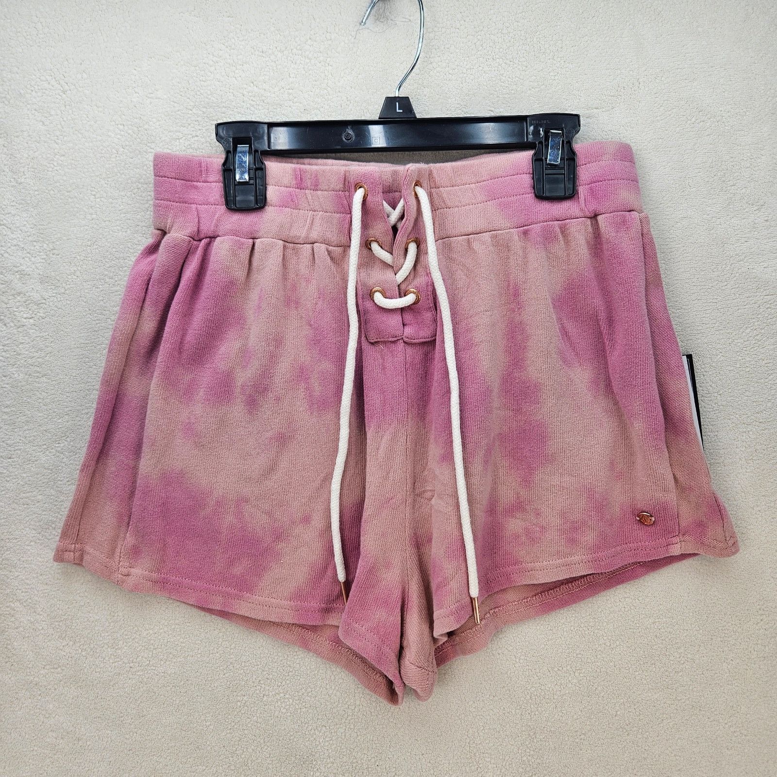 Volcom LOT OF 2 VOLCOM WOMEN'S SMALL PINK TIE DYE LIL FLEECE SHORTS Size 26" / US 2 / IT 38 - 2 Thumbnail
