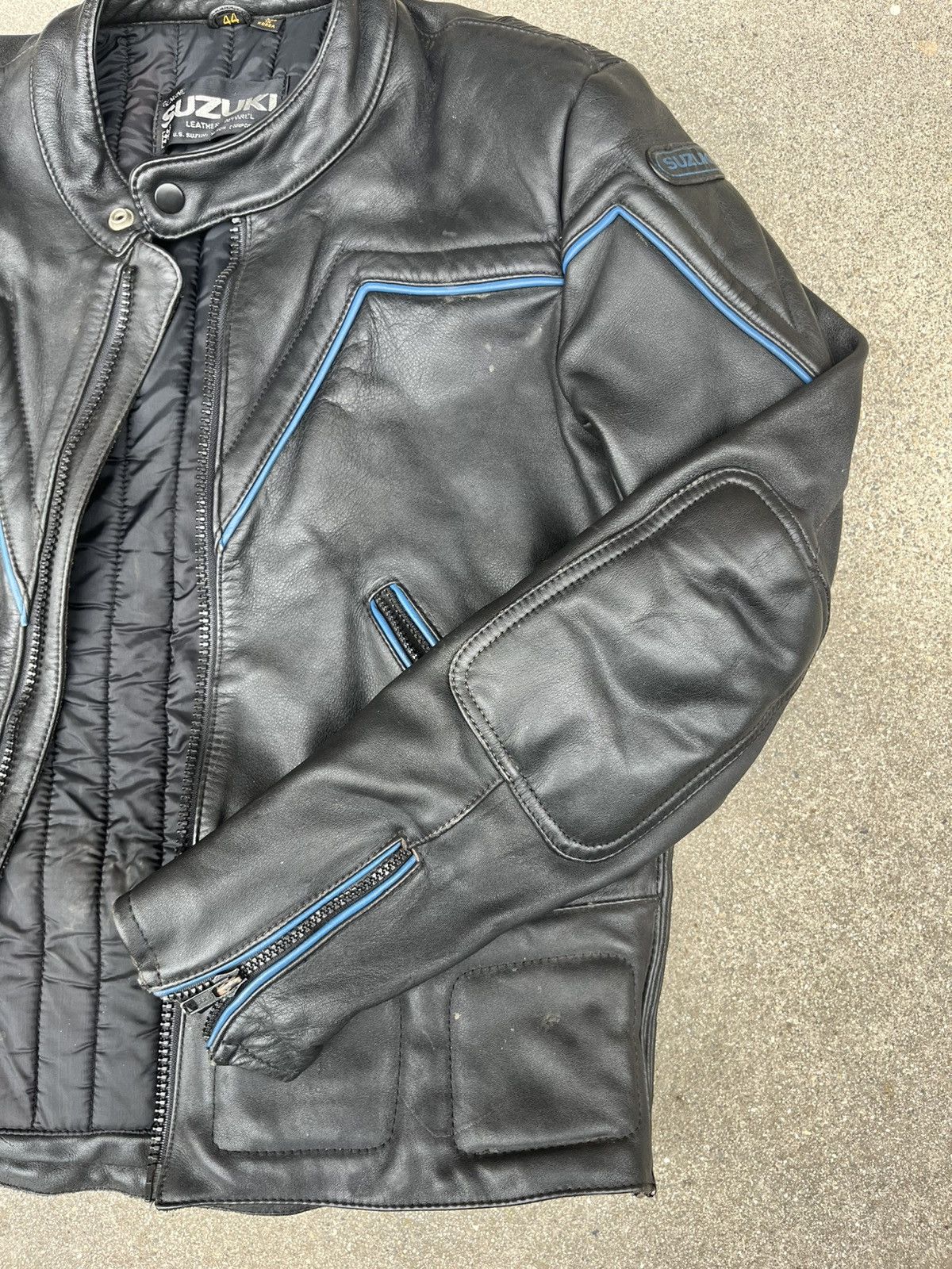 Vintage Vintage Suzuki Leather Motorcycle Jacket Size 44 Size US S / EU 44-46 / 1 - 3 Thumbnail