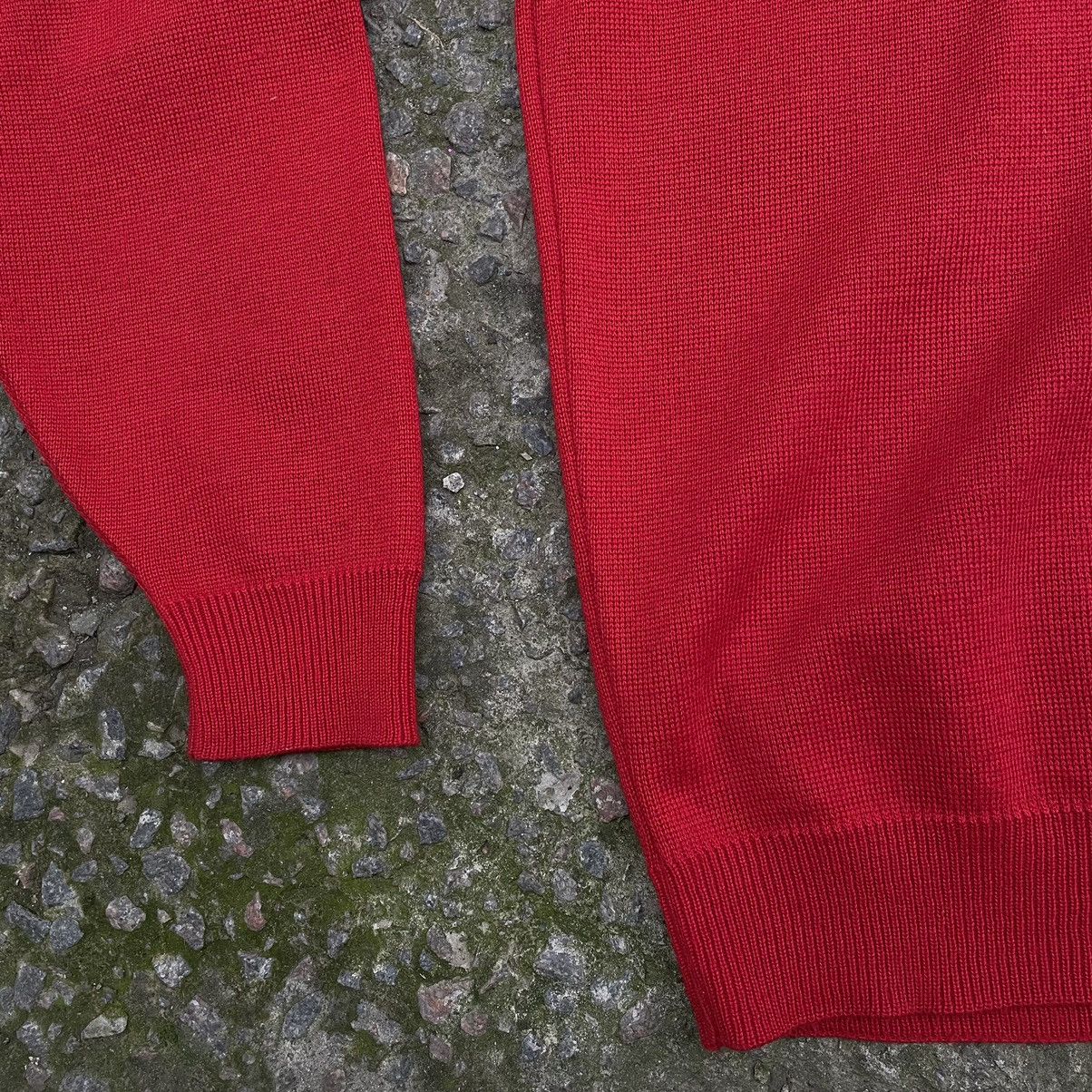 Lacoste × Vintage Vintage Lacoste Sweater Red XL-XXL (8) Streetwear Wool Size US XXL / EU 58 / 5 - 3 Thumbnail