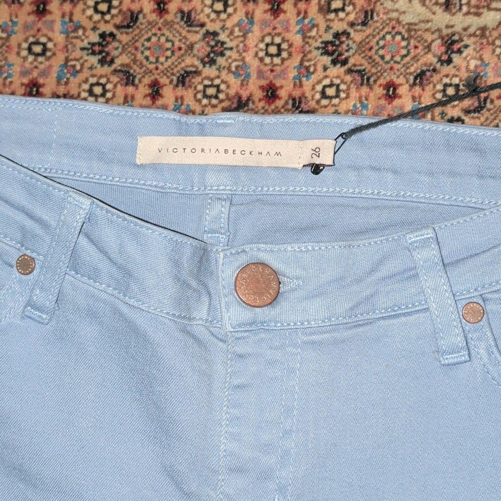 Victoria Beckham Victoria Beckham Sky Blue Denim Women's Jeans Size 26 Size 26" / US 2 / IT 38 - 6 Thumbnail