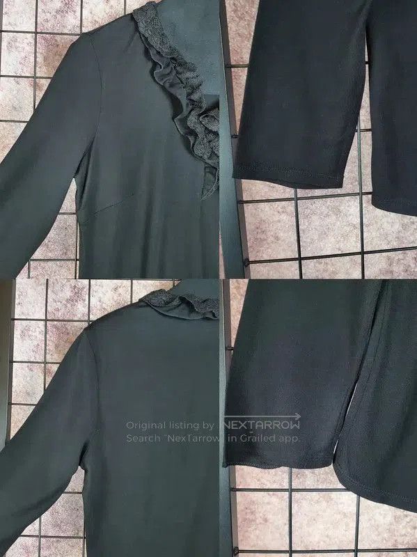 Burberry Burberry Black Wool Blend Long Sleeve Top. Size M / US 6-8 / IT 42-44 - 4 Thumbnail