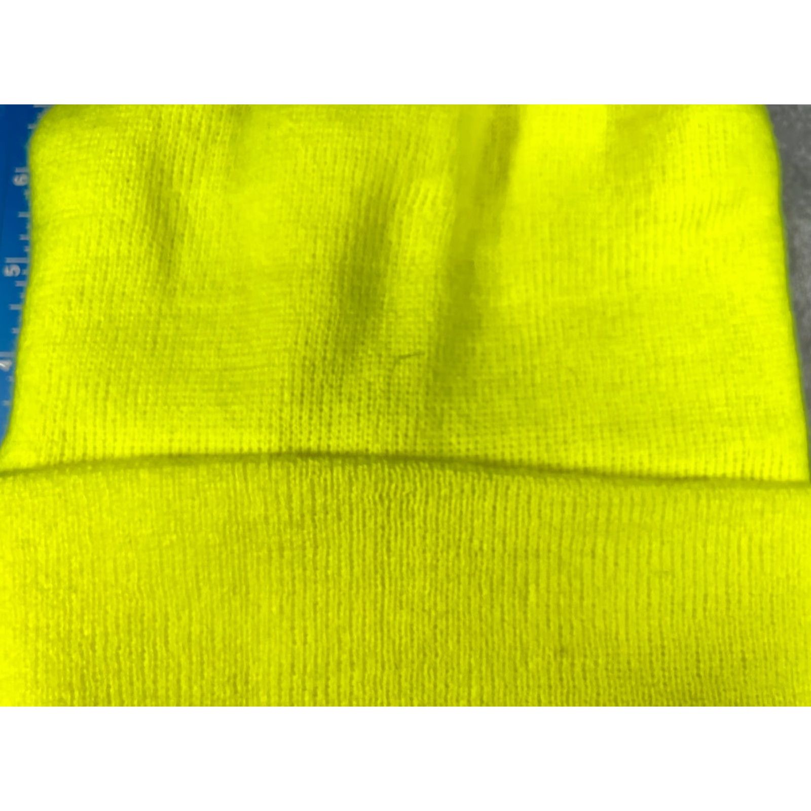 Vintage West Chester Beanie Toque Hat Adult Yellow Knit High Vis Acrylic Polyester Lined NEW Men One Size Yellow Knit Beanie Toque Hunting Outdoor Camp 90s? Size ONE SIZE - 2 Thumbnail