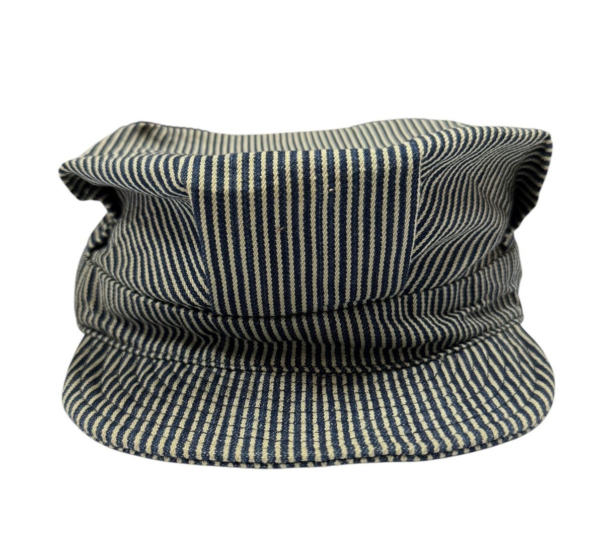 Beams Plus × Vintage Vtg🔥Beams Plus Hickory Railroad Engineer Hat Size ONE SIZE - 11 Thumbnail