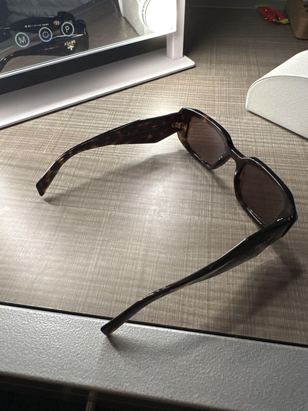 Prada PRADA Women's PR 17WS Rectangle Sunglasses Size ONE SIZE - 7 Thumbnail