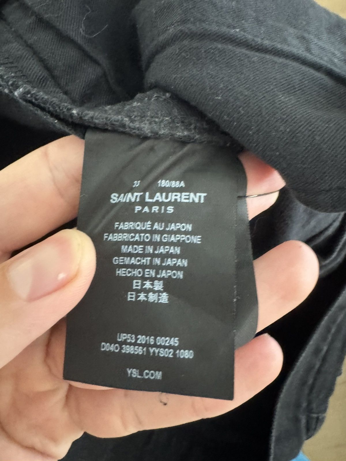 Saint Laurent Paris Hedi 2016 Knee Rip D02 Jeans Size US 33 - 4 Thumbnail