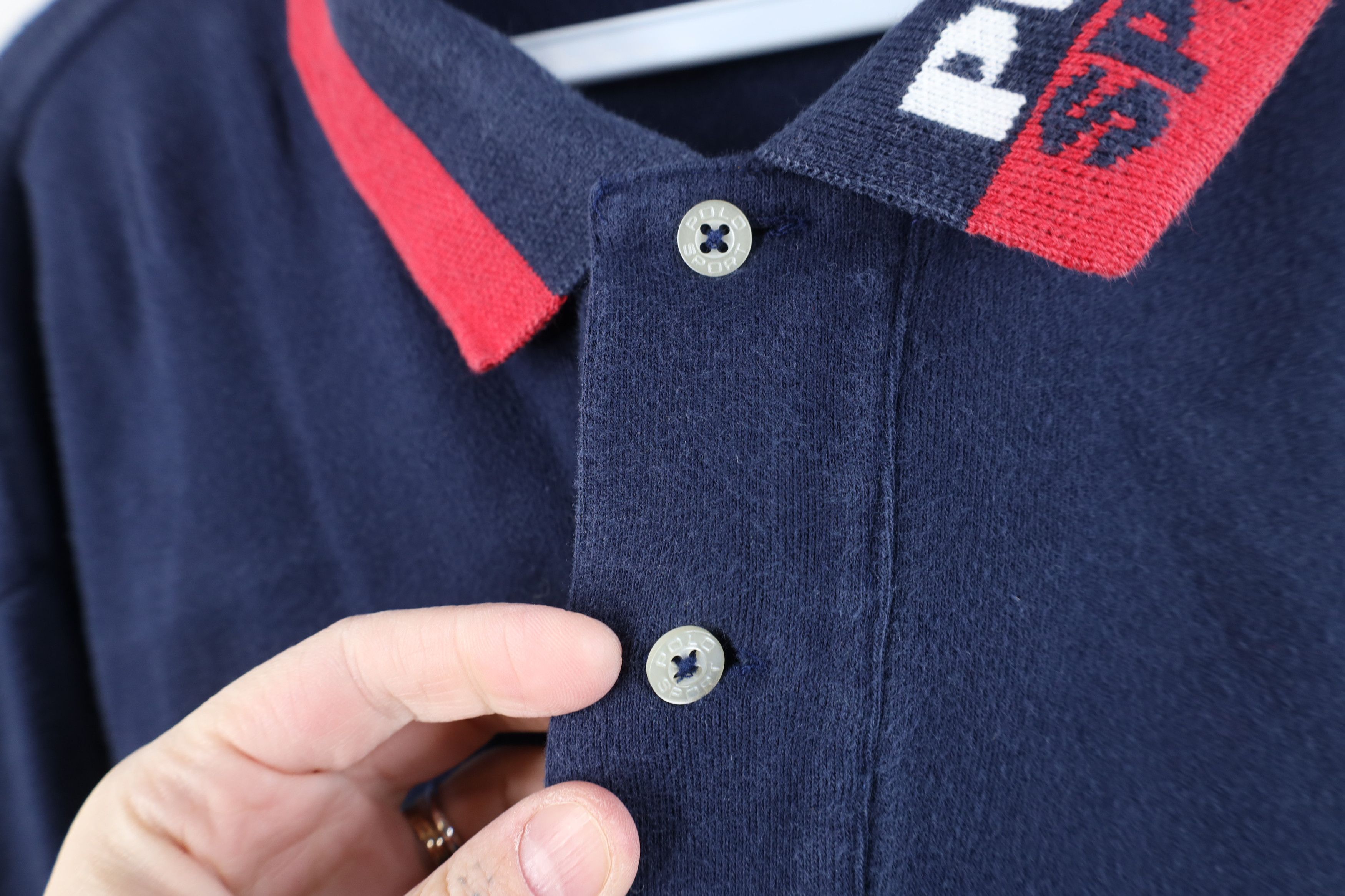 Polo Ralph Lauren Vintage 90s Polo Sport Ralph Lauren Long Sleeve Rugby Polo Size US XL / EU 56 / 4 - 5 Thumbnail