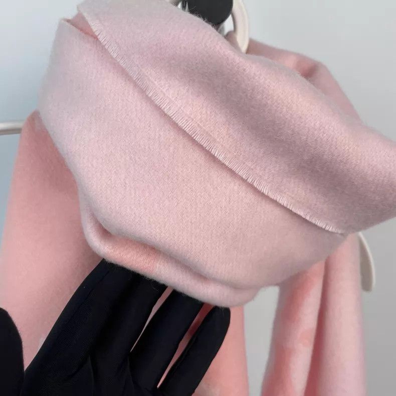 Louis Vuitton Louis Vuitton Pink presbyopic double-faced cashmere scarf Size ONE SIZE - 4 Thumbnail