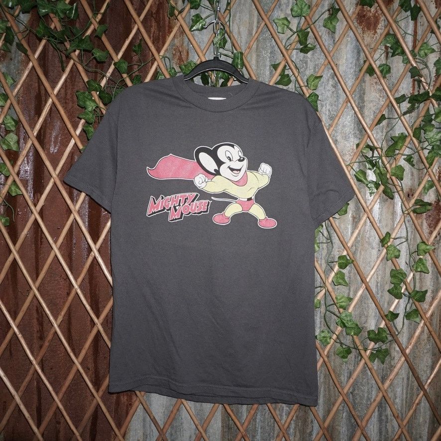 Vintage Large - Vintage Y2K mighty mouse cartoon promo 2000s t-shirt Size US L / EU 52-54 / 3 - 1 Thumbnail