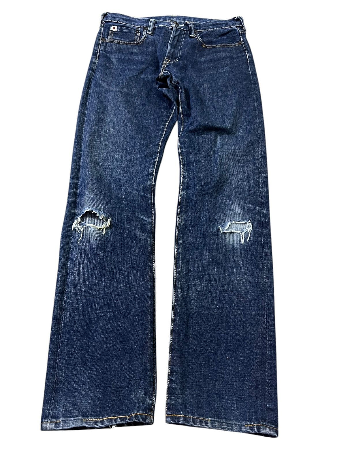 45rpm × If Six Was Nine × Le Grande Bleu (L.G.B.) Vintage 90’s Style 45rpm Distress Jeans Very Rare Size US 28 / EU 44 - 1 Thumbnail