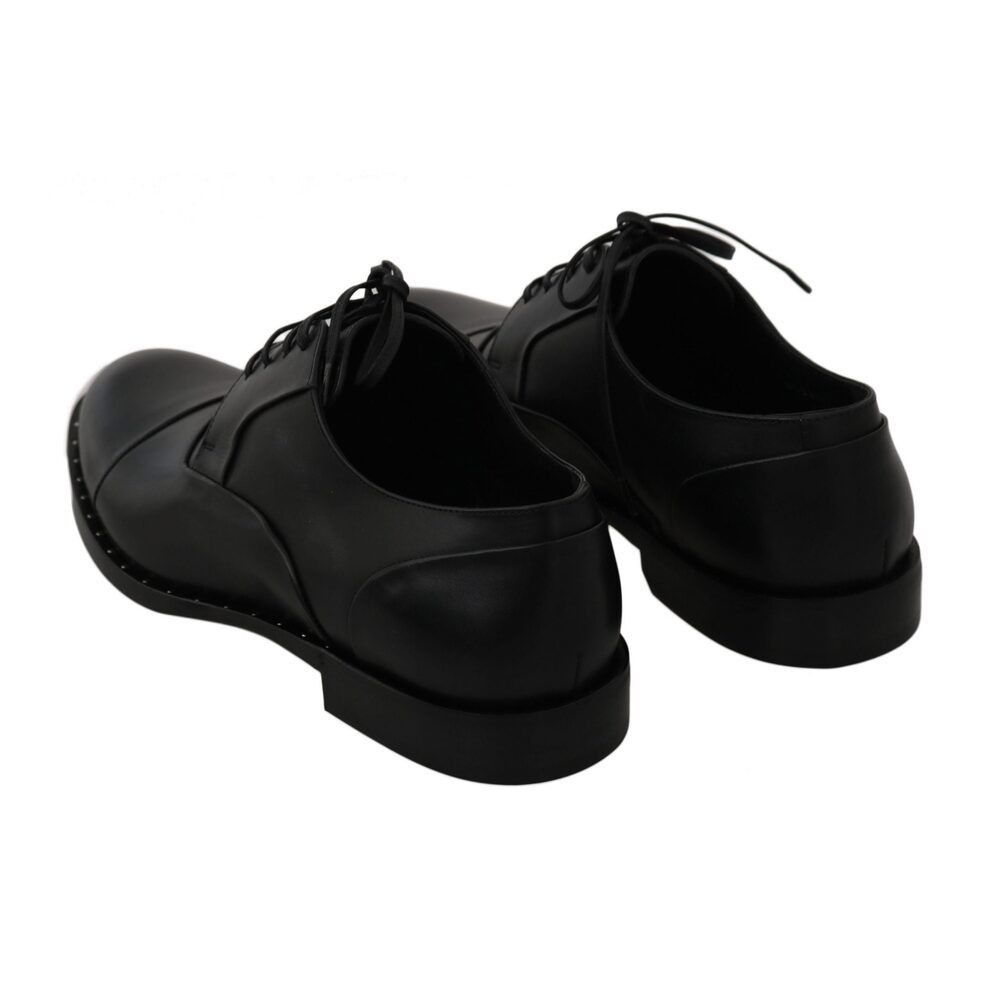 Dolce & Gabbana Dolce & Gabbana Sleek Black Leather Formal Dress Shoes Size US 6 / EU 39 - 4 Thumbnail