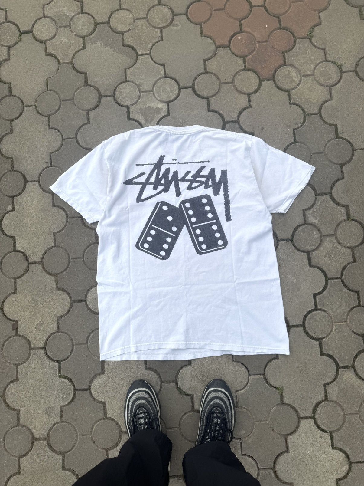 Stussy Vintage Stussy Dice Big Logo Tee Shirt Size US L / EU 52-54 / 3 - 2 Thumbnail
