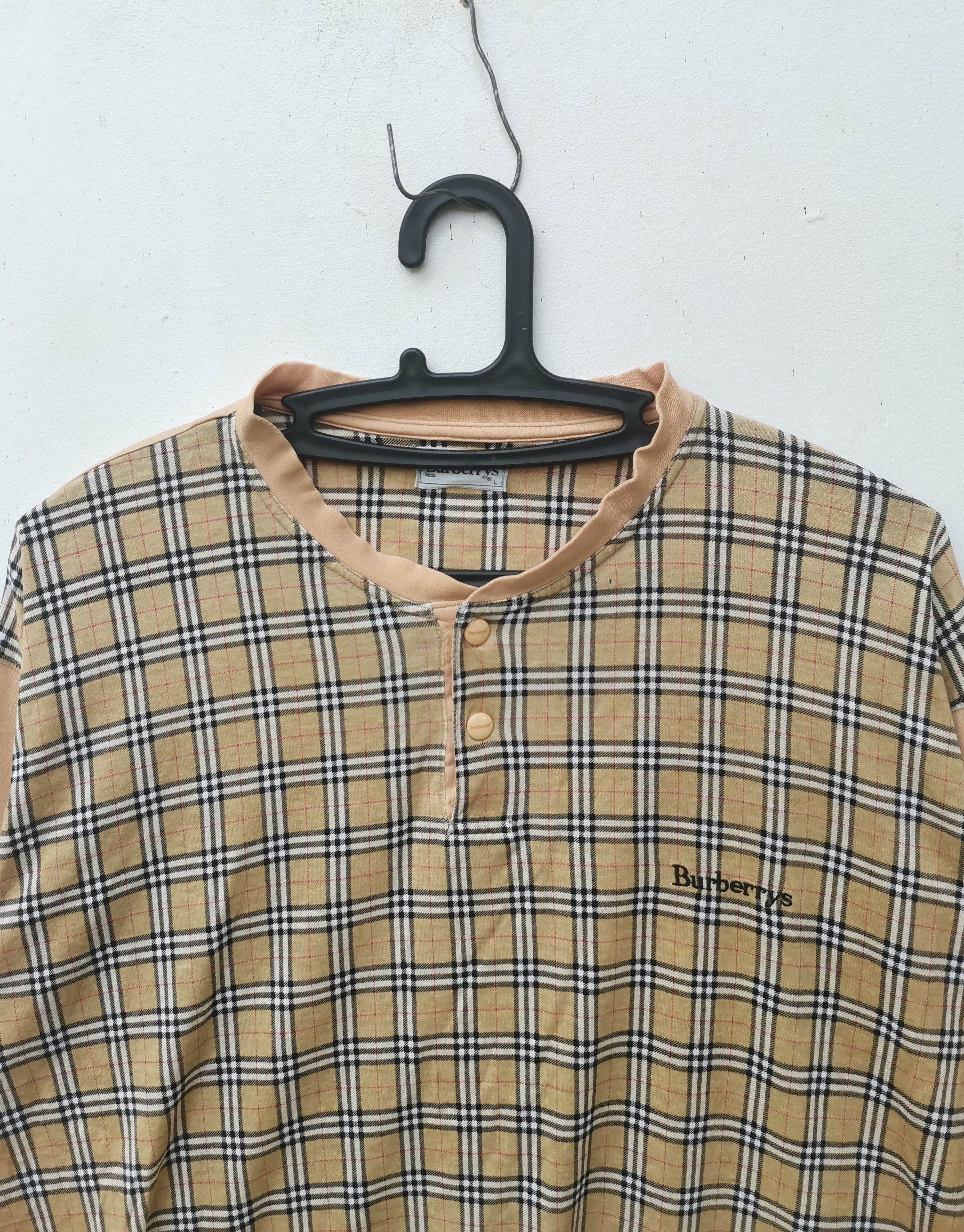 Burberry × Vintage Rare vintage Burberry's sweatshirt nova check design Size US L / EU 52-54 / 3 - 2 Thumbnail