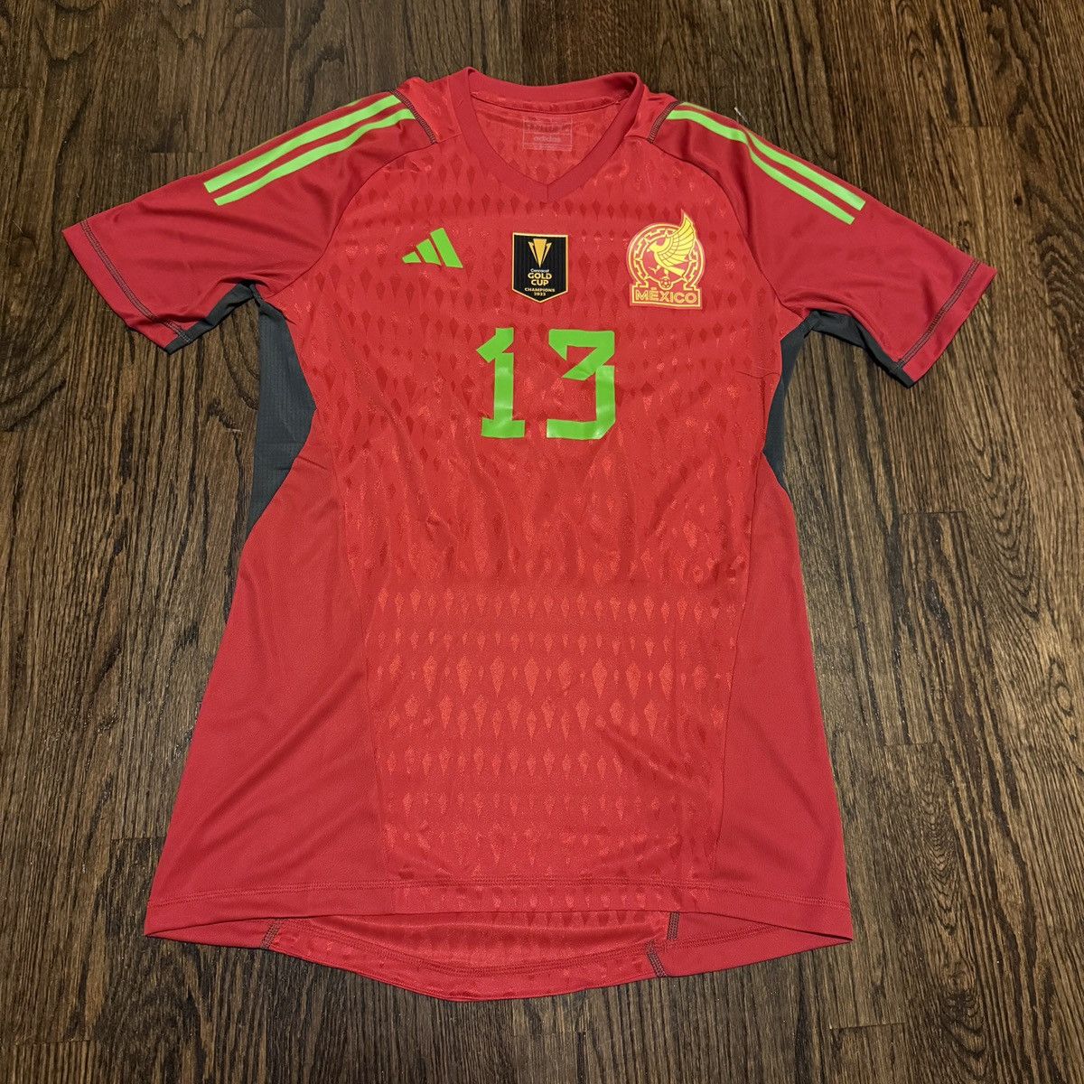 Adidas 2023 Mexico GK Jersey #13 OCHOA Size US L / EU 52-54 / 3 - 4 Thumbnail