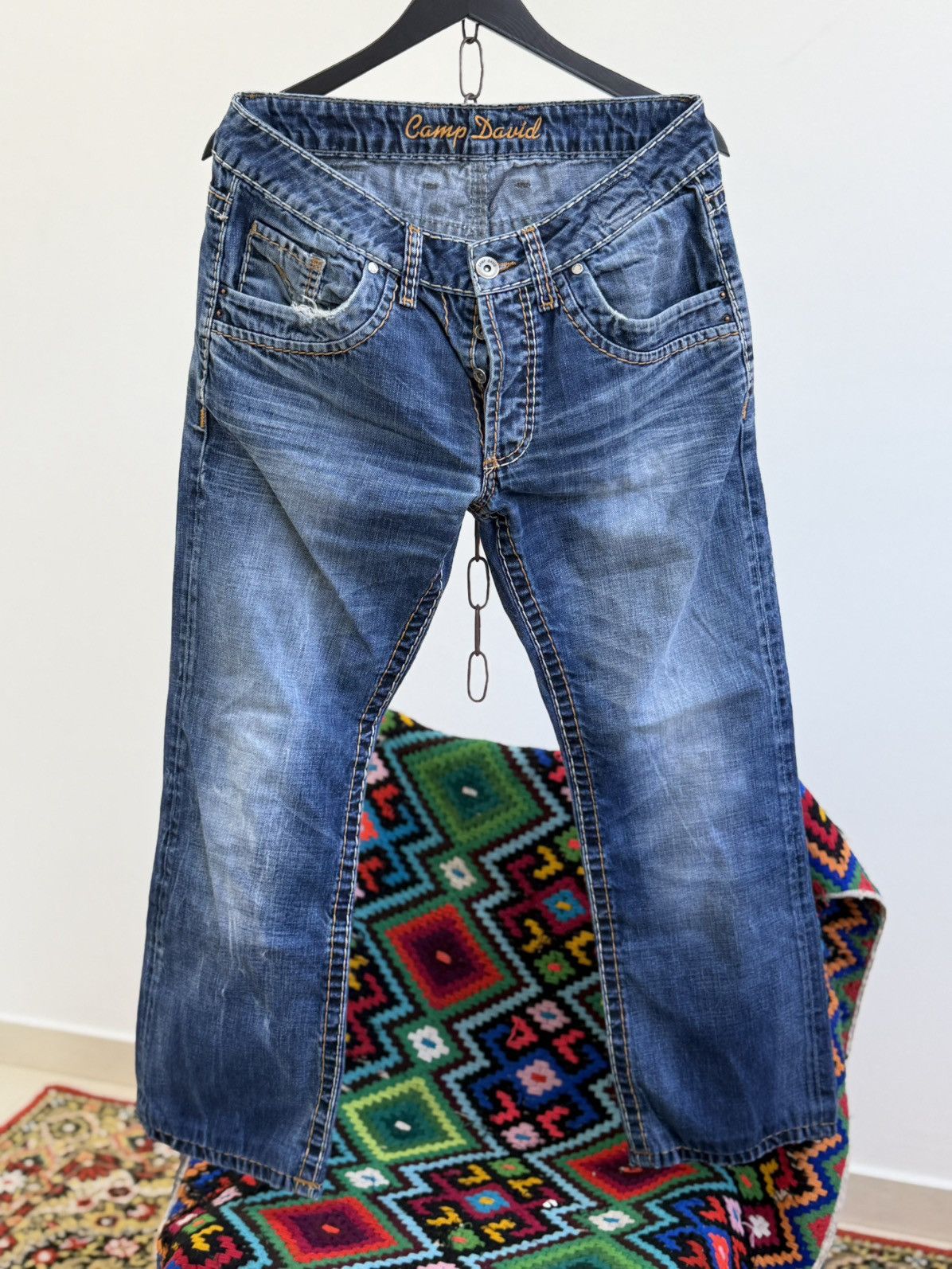 Hedi Slimane Vintage Dior Hedi Slimane Style Washed Denim Jeans Size US 32 / EU 48 - 4 Thumbnail