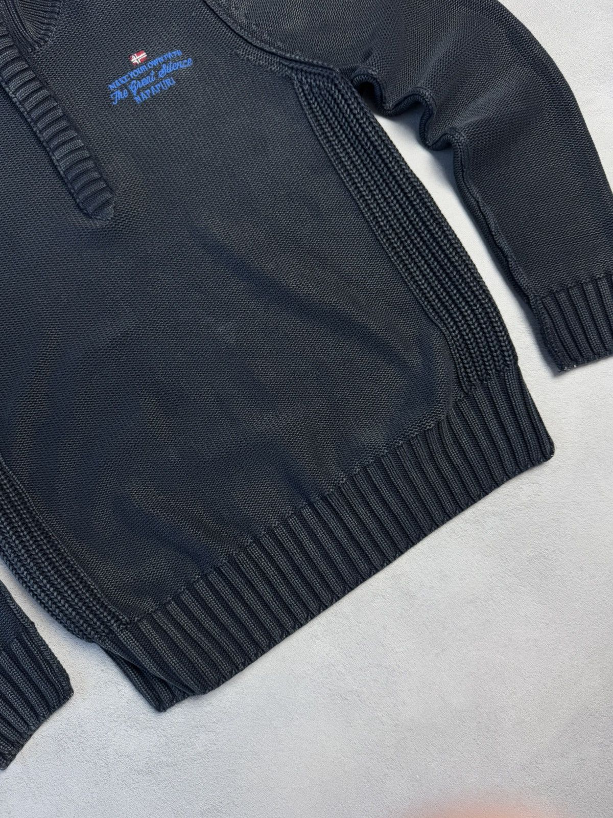 Napapijri Napapijri Geometric 1/4 Zip Knit Sweater Y2K Size US M / EU 48-50 / 2 - 4 Thumbnail