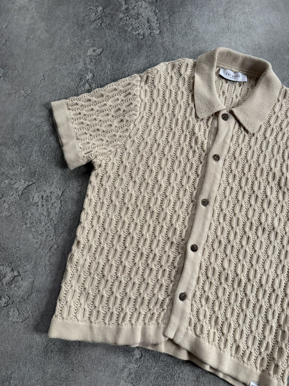Les Deux Les Deux Garrett knitwear shirt button up polo knit jumper Size US M / EU 48-50 / 2 - 10 Thumbnail