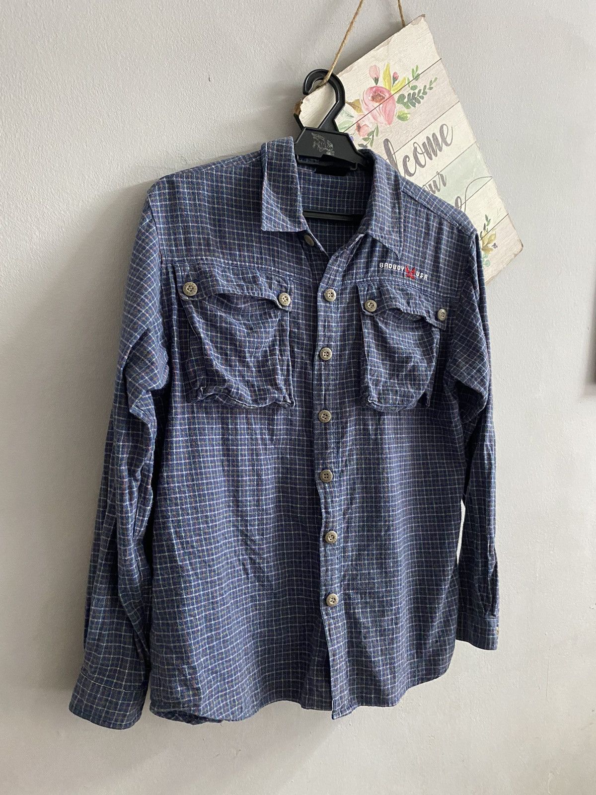 Japanese Brand × Vintage Vintage 90-00 Badboy Flannel Size US M / EU 48-50 / 2 - 3 Thumbnail