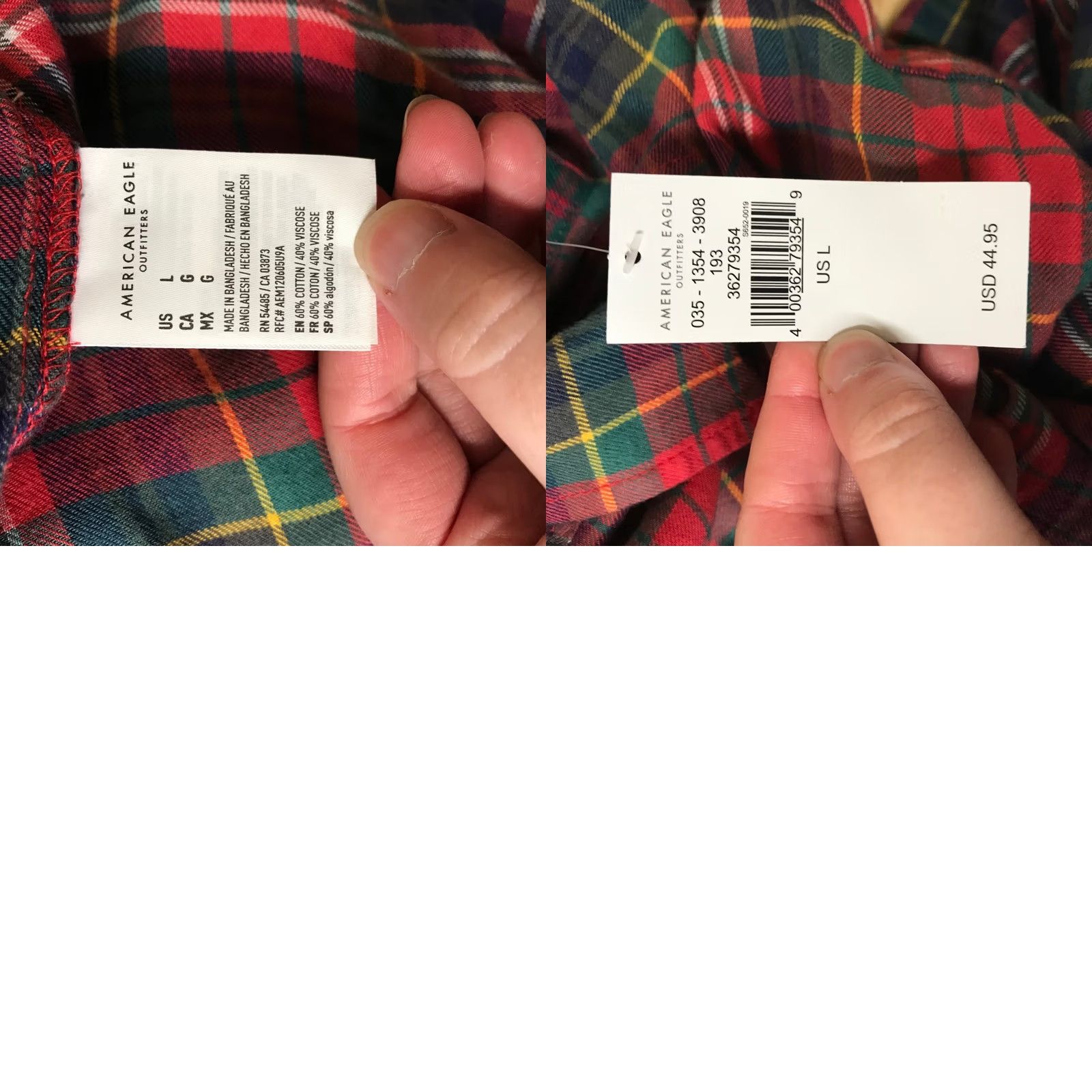 American Eagle Outfitters VINTAGE American Eagle Shirt? Size L / US 10 / IT 46 - 8 Thumbnail