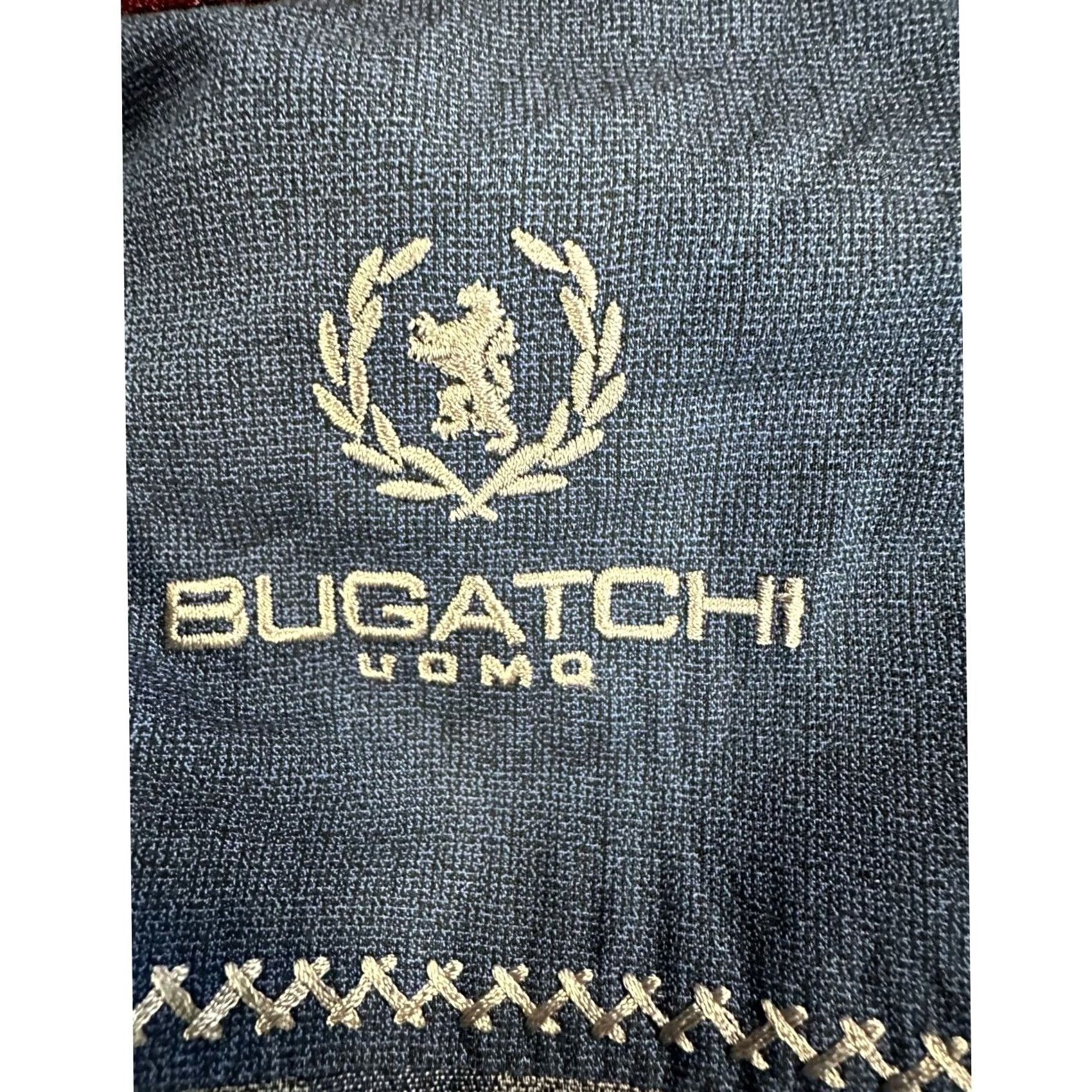 BUGATCHI Bugatchi Uomo Shirt Adult 2XL Blue Plaid Button-Down Cotton Mens Shirt 2XL Blue Gray Plaid Shaped Fit Button Down Mens Size US XXL / EU 58 / 5 - 4 Thumbnail