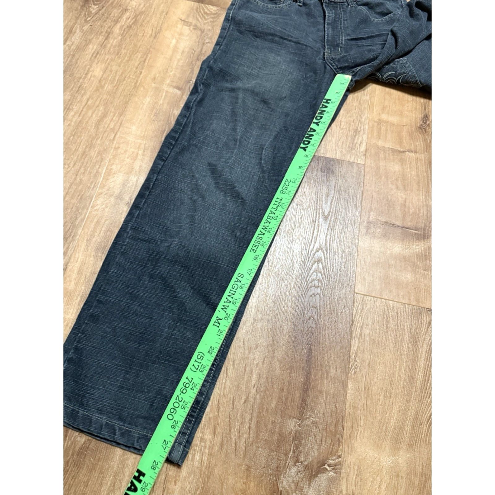 Express VINTAGE Brooklyn XPRESS Jeans 28x27 Boys 14 Embroidered Wide-Leg Edgy Streetwear Y2K Skater Mens? Size US 28 / EU 44 - 7 Thumbnail
