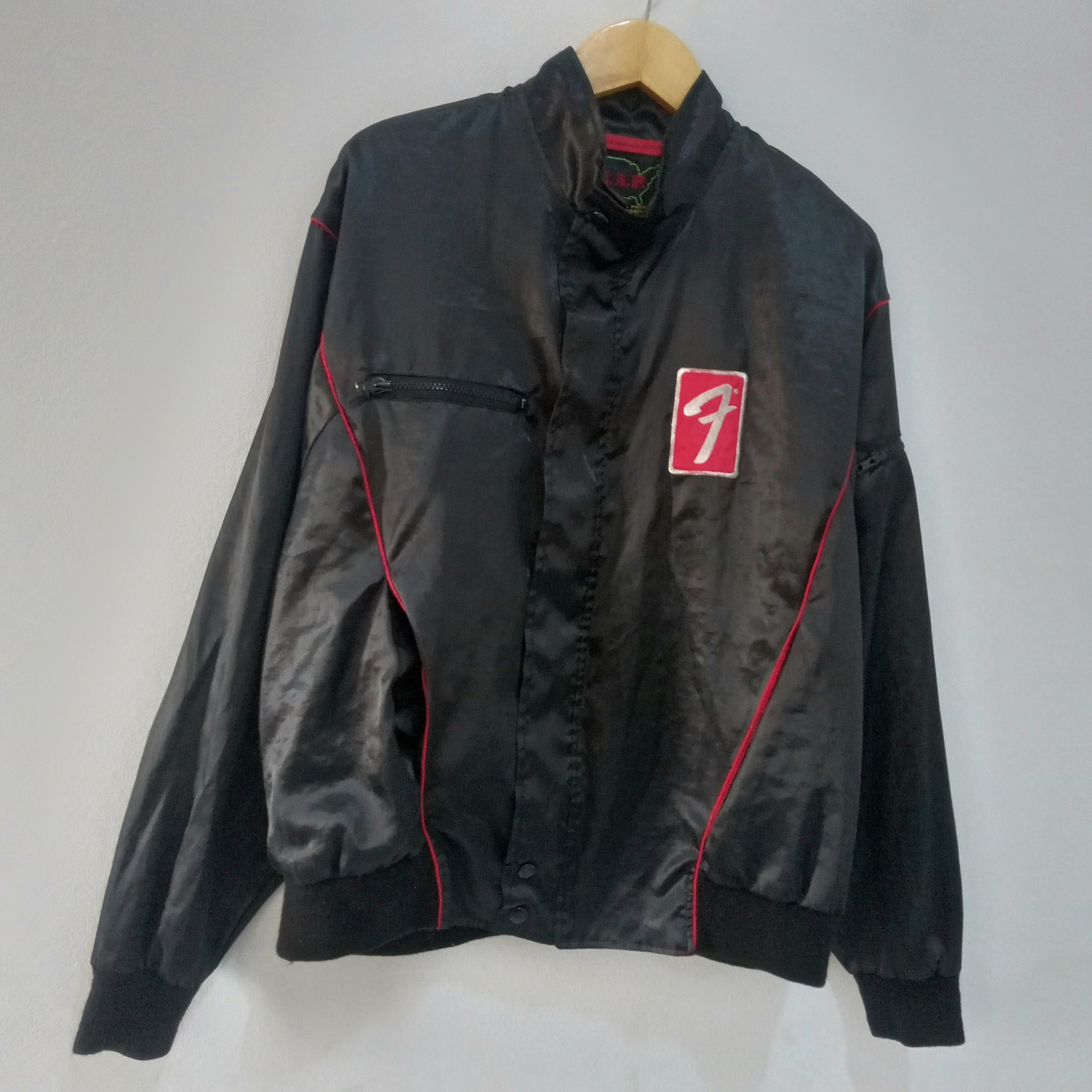 Vintage Vintage 80s Fender bomber jacket Size US XL / EU 56 / 4 - 3 Thumbnail