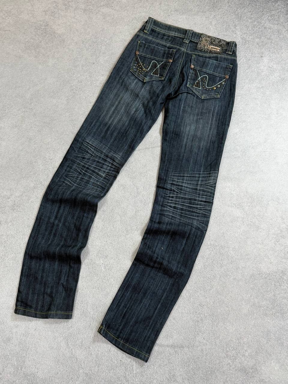 Japanese Brand vintage hysteric glamour style avant-garde flared y2k jeans Size 27" / US 4 / IT 40 - 3 Thumbnail
