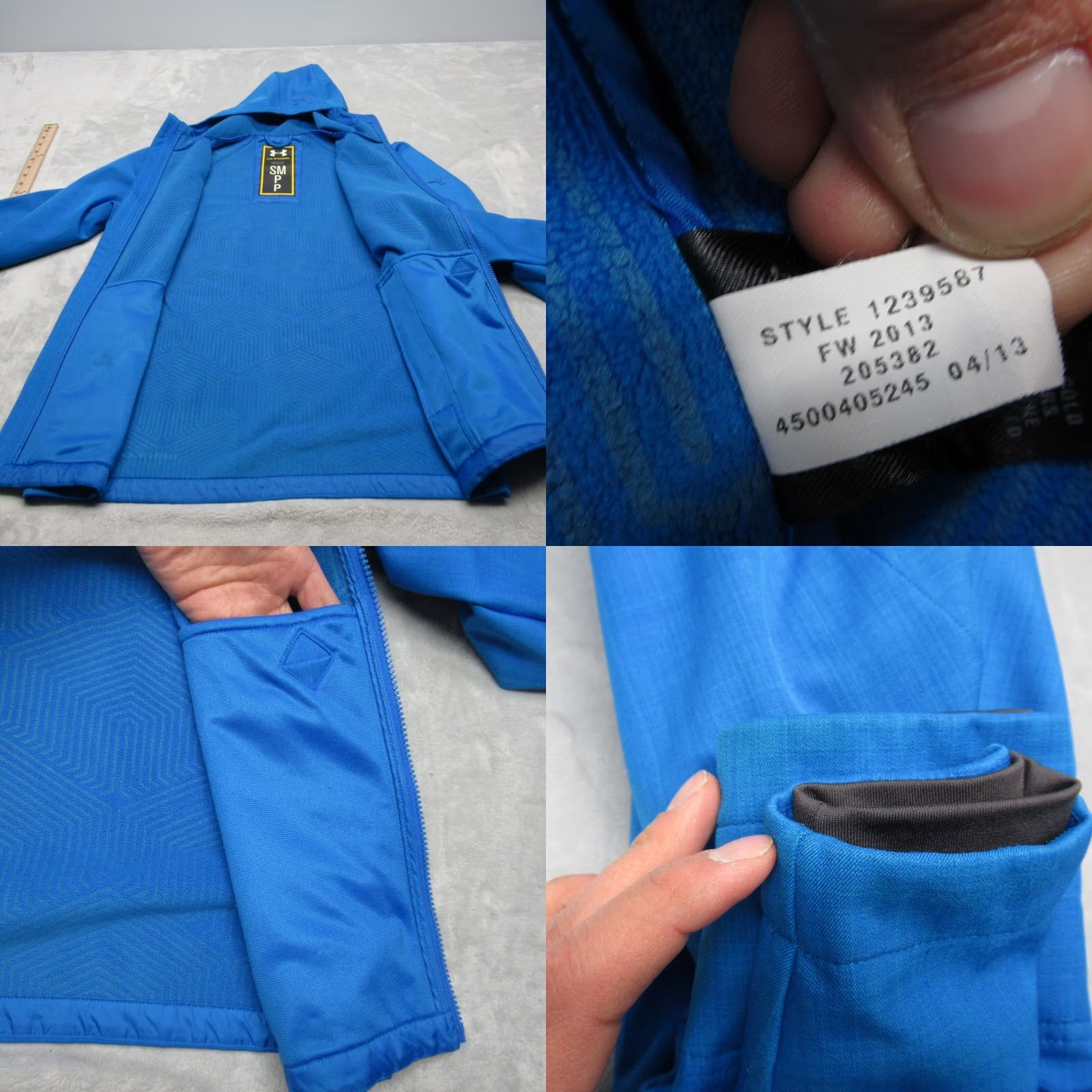 Under Armour Under Armour Storm Jacket Mens Small Blue Hooded Water Resistant Full Zip Size US S / EU 44-46 / 1 - 9 Thumbnail