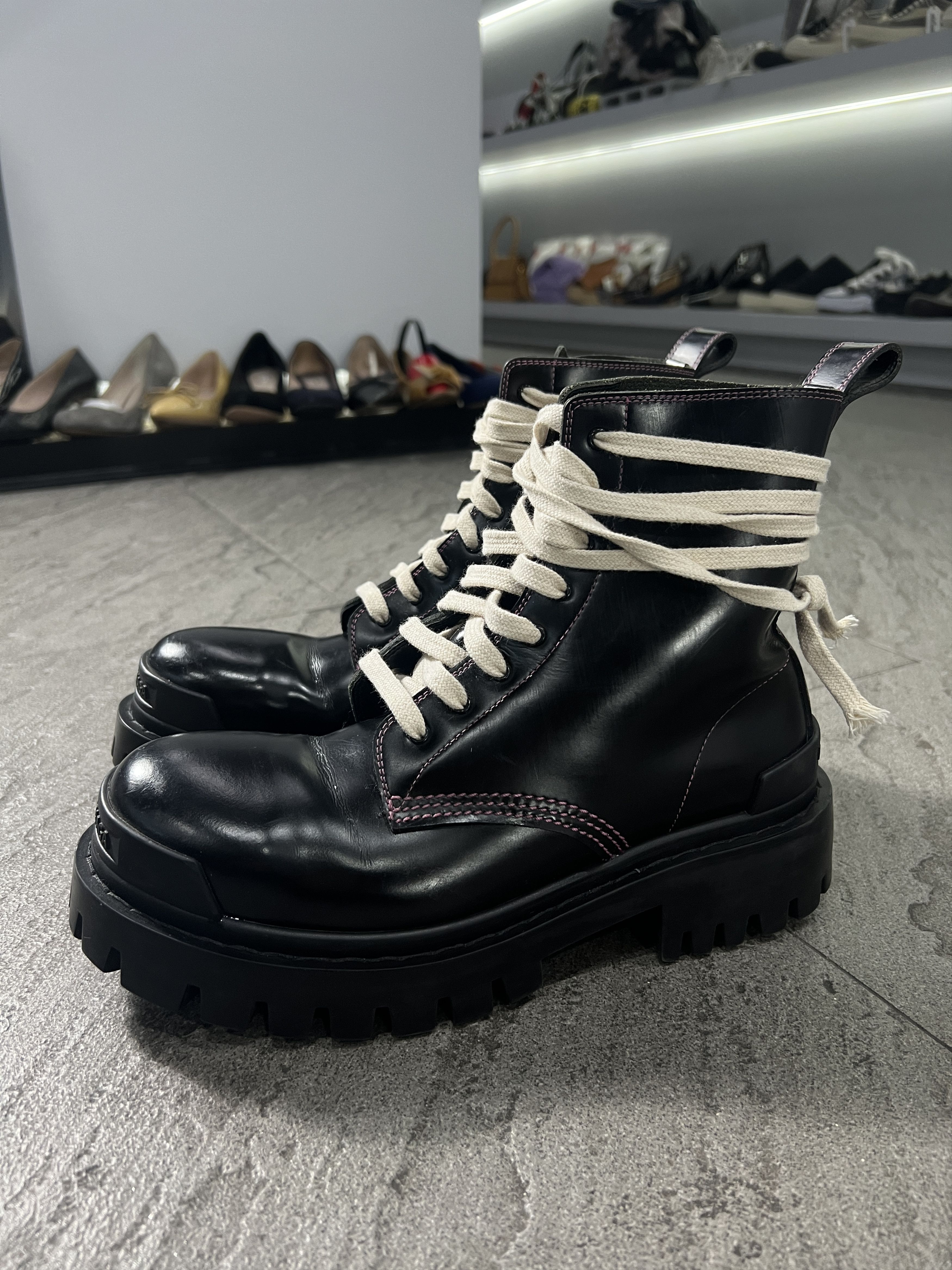 Balenciaga Balenciaga Strike Lace Up Boots EU39 Size US 9 / IT 39 - 4 Thumbnail