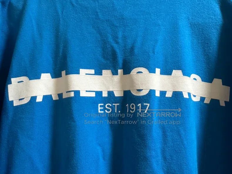Balenciaga Balenciaga Strikethrough obscured logo printed T-shirt, sh Size US S / EU 44-46 / 1 - 2 Thumbnail