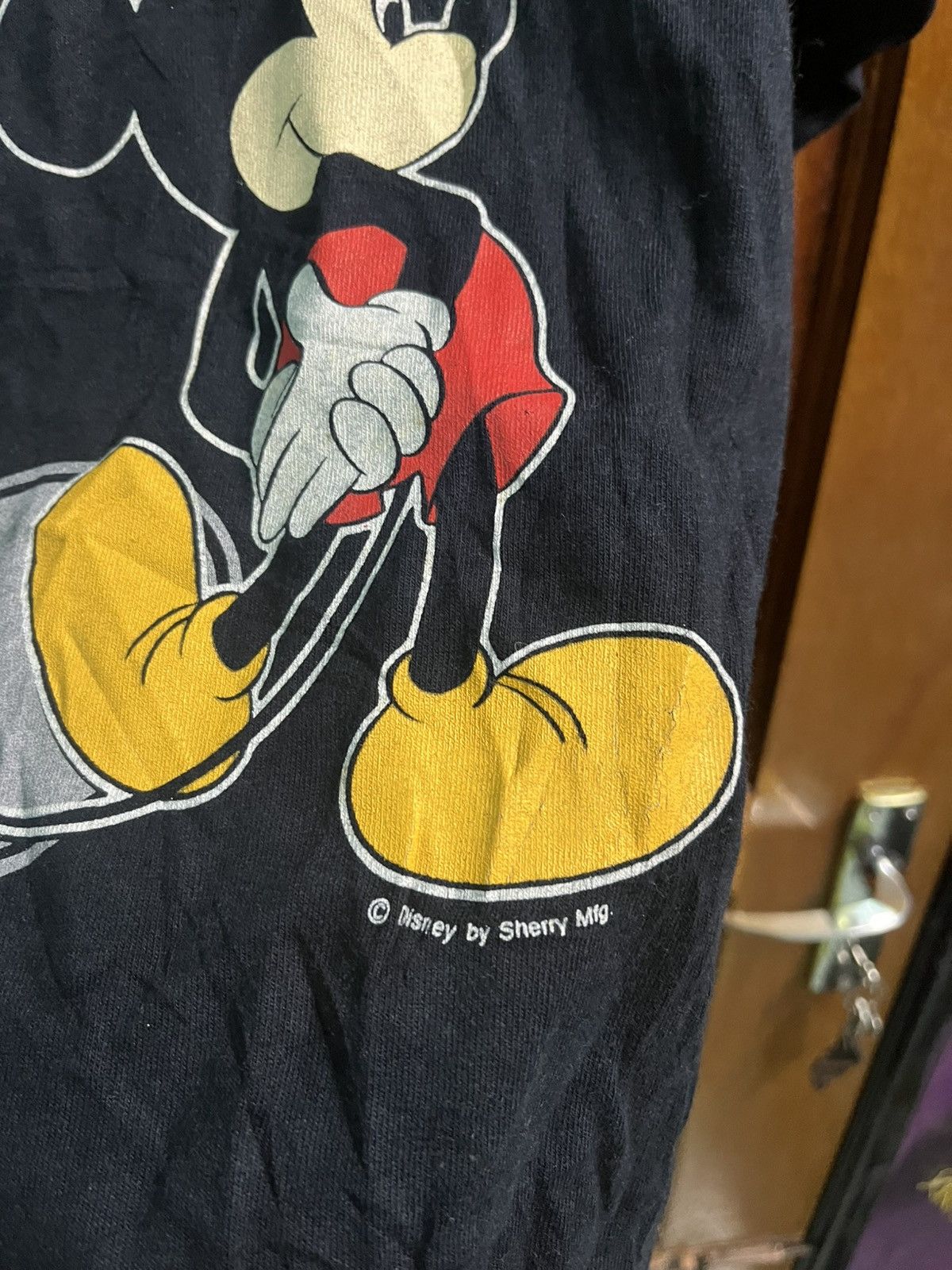 Vintage Vintage Mickey Mouse Mirror Print Long Sleev T shirt Size US L / EU 52-54 / 3 - 9 Thumbnail