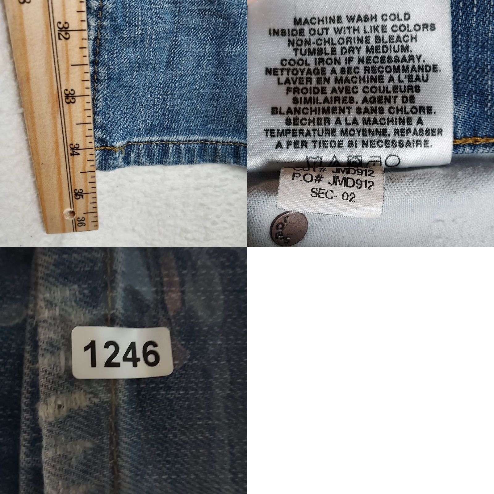 Vintage VINTAGE? No. Joe’s Jeans Mens Size 34 Rocker Fit Light Wash Distressed Stretch Denim Shirt? Size US 34 / EU 50 - 9 Thumbnail