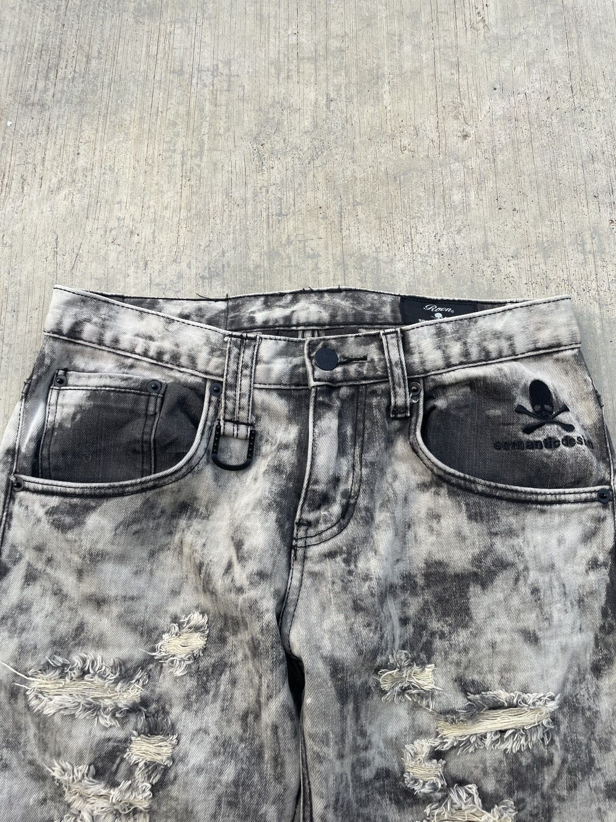 Japanese Brand 💥RARE💥ROEN X SEMANTIC DESIGN DISTRESSED PUNK ARCHIVE Size US 29 - 8 Thumbnail