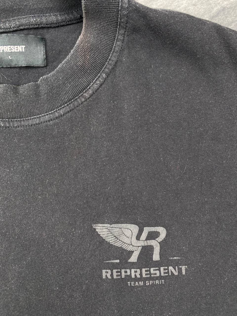 Represent Clo. Represent x Team Spirit T Shirt Big Logo Men Size L Black Size US L / EU 52-54 / 3 - 8 Thumbnail