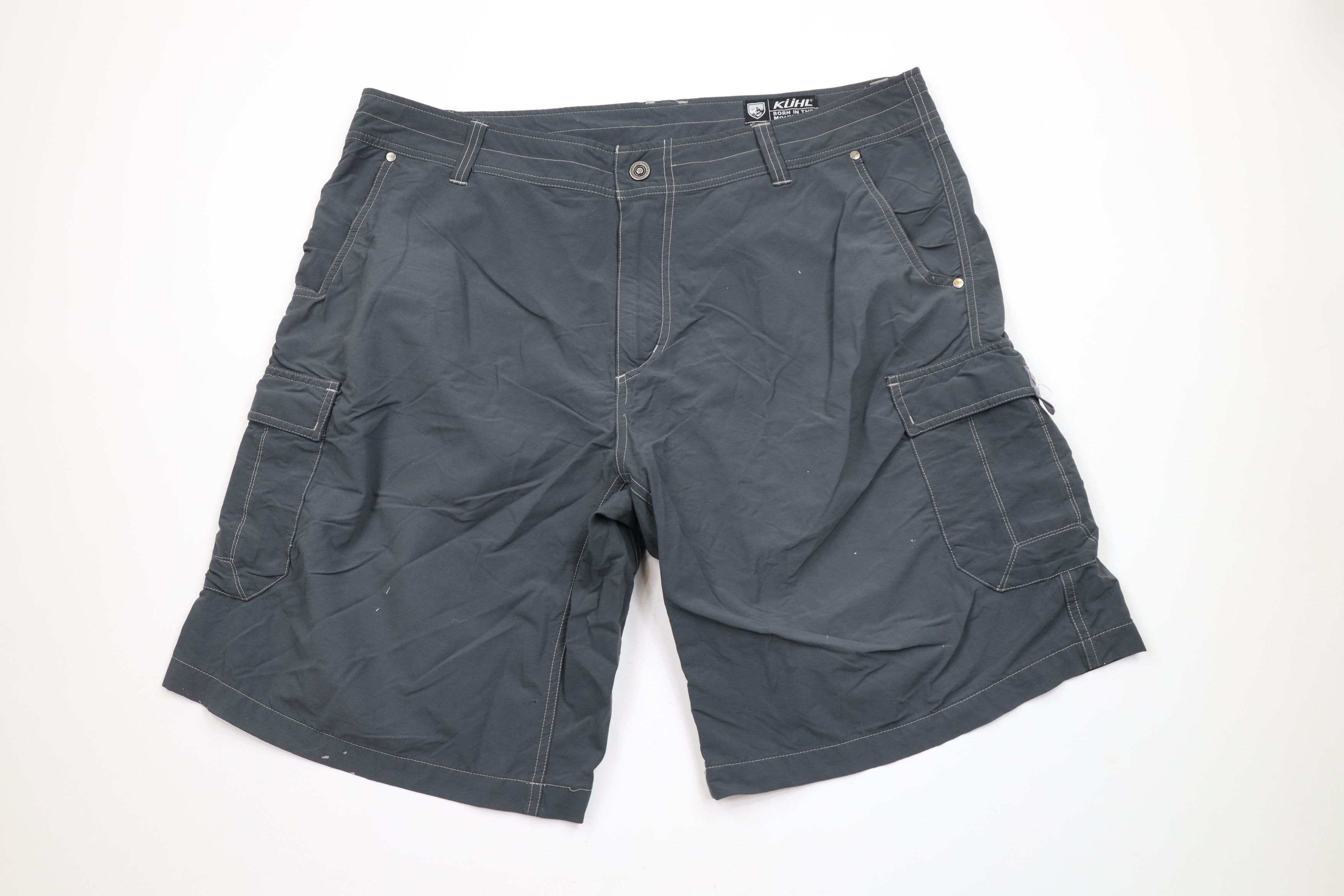Kuhl × Vintage Kuhl Mountain Outdoor Hiking Climbing Cargo Shorts Gray Size US 40 / EU 56 - 1 Thumbnail