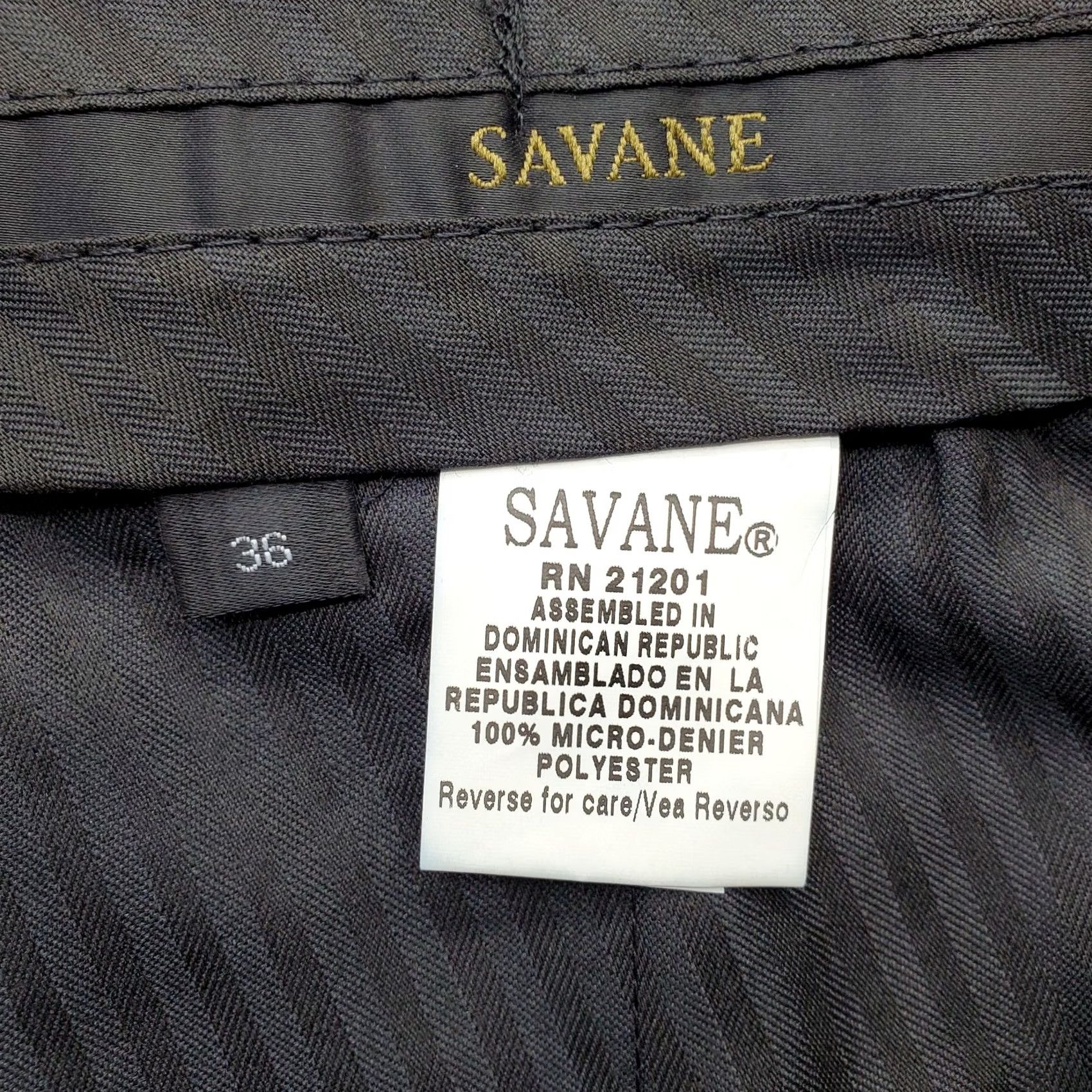 Savane Savane Mens Shorts 36 Black Expandable Comfort Waist Synatural Climate Control Casual Outdoor 90s? Size US 36 / EU 52 - 6 Thumbnail
