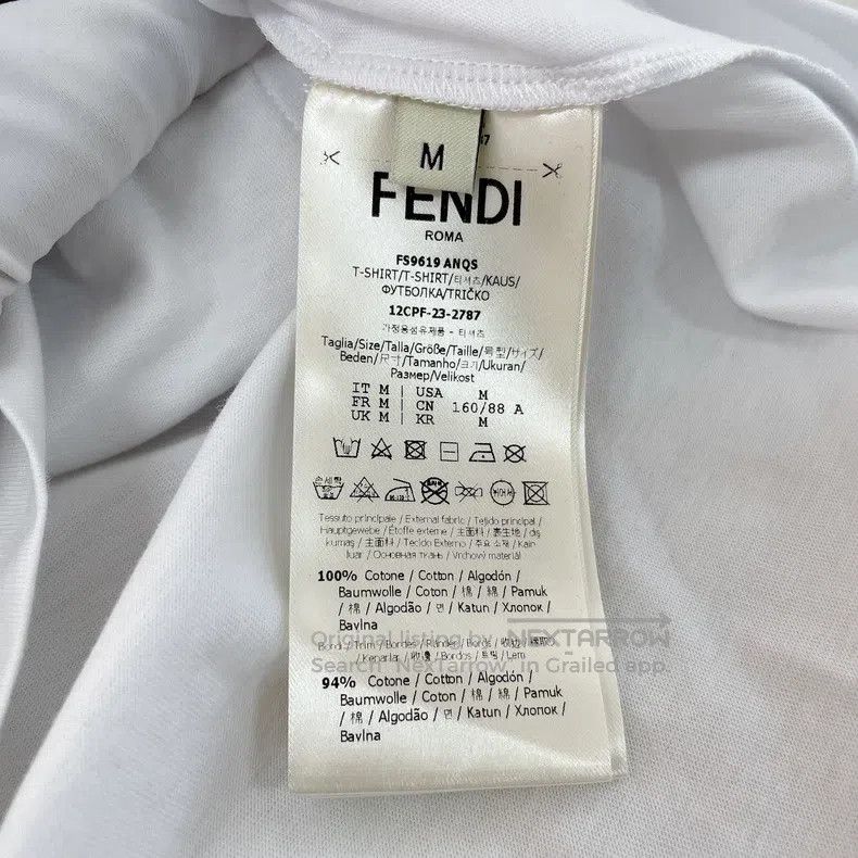 Fendi Fendi Letter Print Crewneck Straight Short Sleeve Size M / US 6-8 / IT 42-44 - 7 Thumbnail