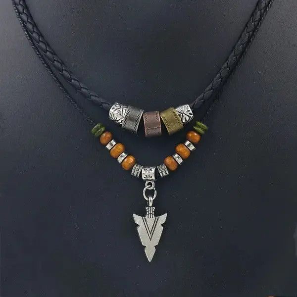 Vintage Vintage Layer Tribal Arrow Pendant Necklace Size ONE SIZE - 3 Thumbnail