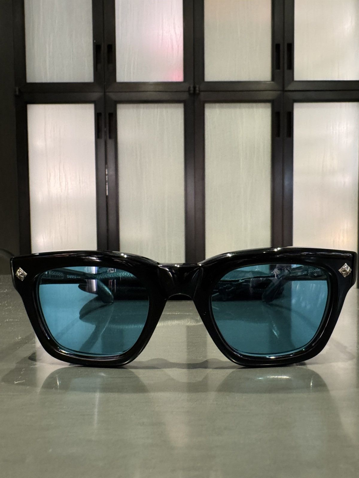 Chrome Hearts CH Donnysoffergism Sunglasses (Black/Aquamarine) Size ONE SIZE - 3 Thumbnail