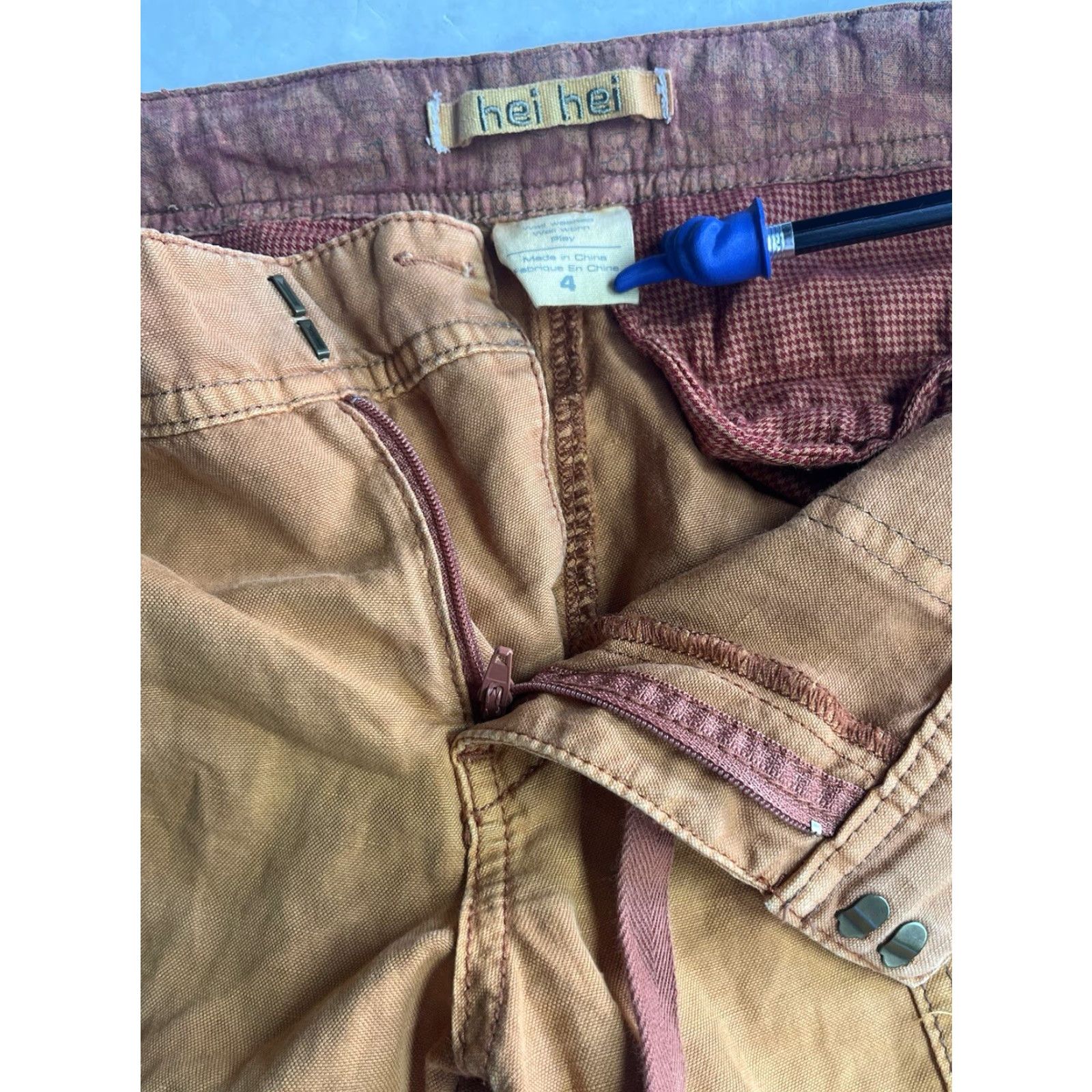 Anthropologie Anthropologie Hei Hei Orange Joggers Pants Women Size 4 Cotton Blend Cargo Comfort Pockets Straight Size 27" / US 4 / IT 40 - 7 Thumbnail