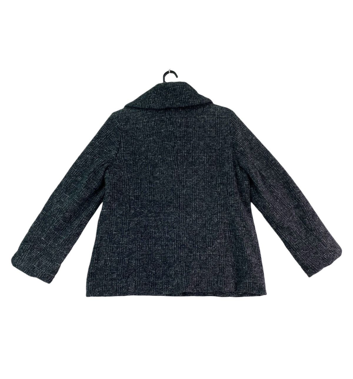 Japanese Brand × Vintage Vtg 90s Bleu Fonce fabric by Mapel italy wool coat Size XS / US 0-2 / IT 36-38 - 4 Thumbnail